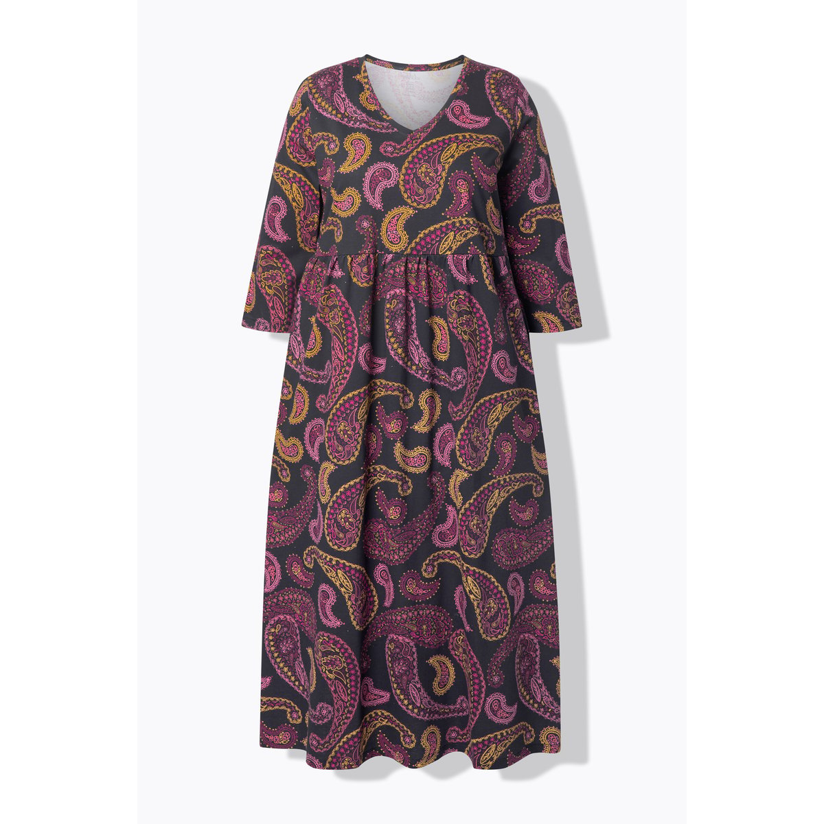 Robe maxi en jersey noir, ULLA POPKEN