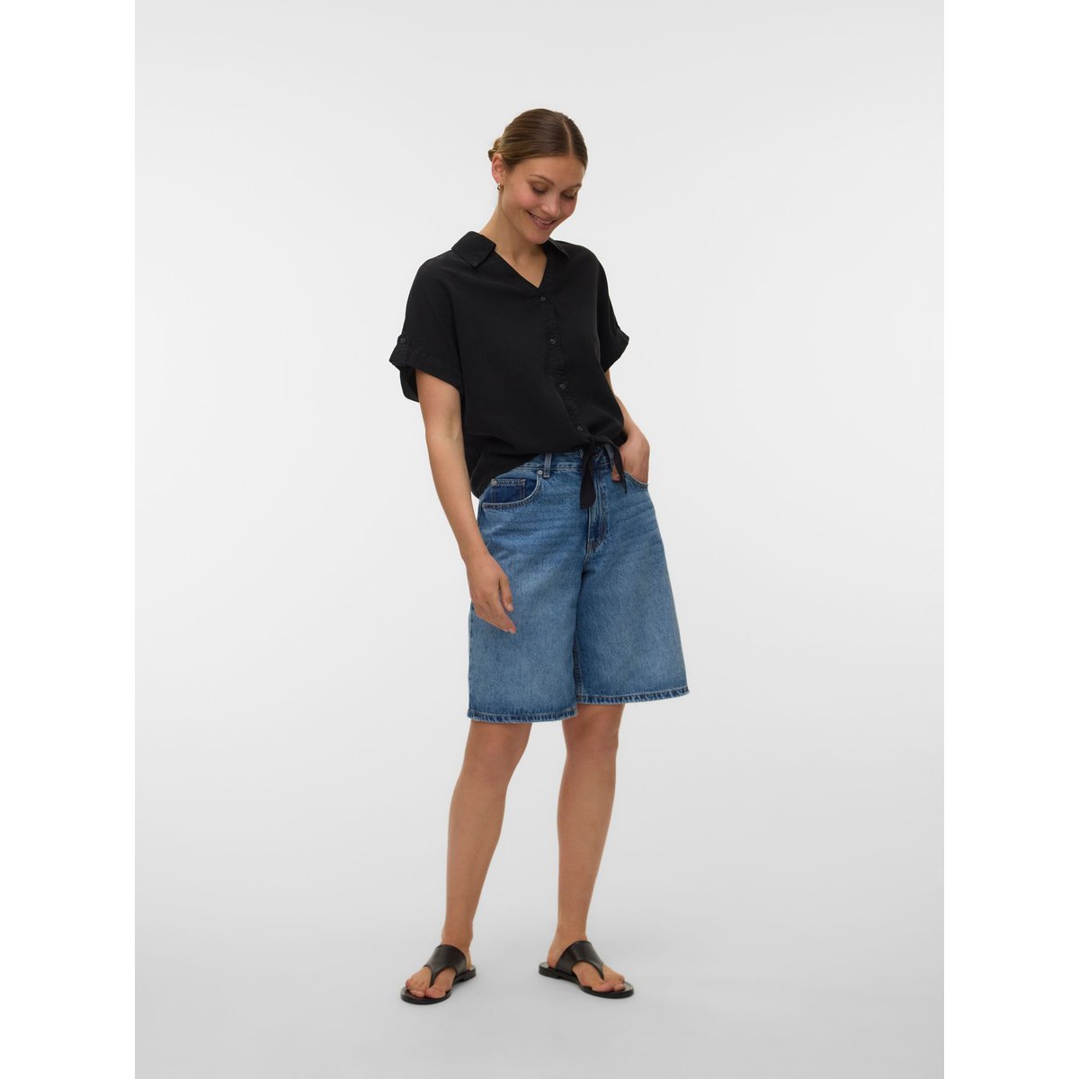 Chemise En Denim black denim 1, VERO MODA