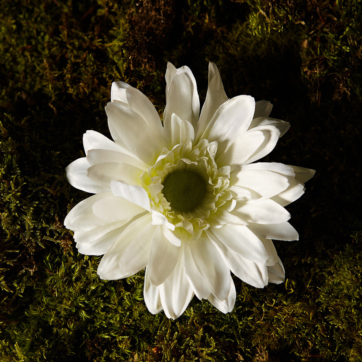 Tige de gerbera artificielle H59 blanc, SIA DECO