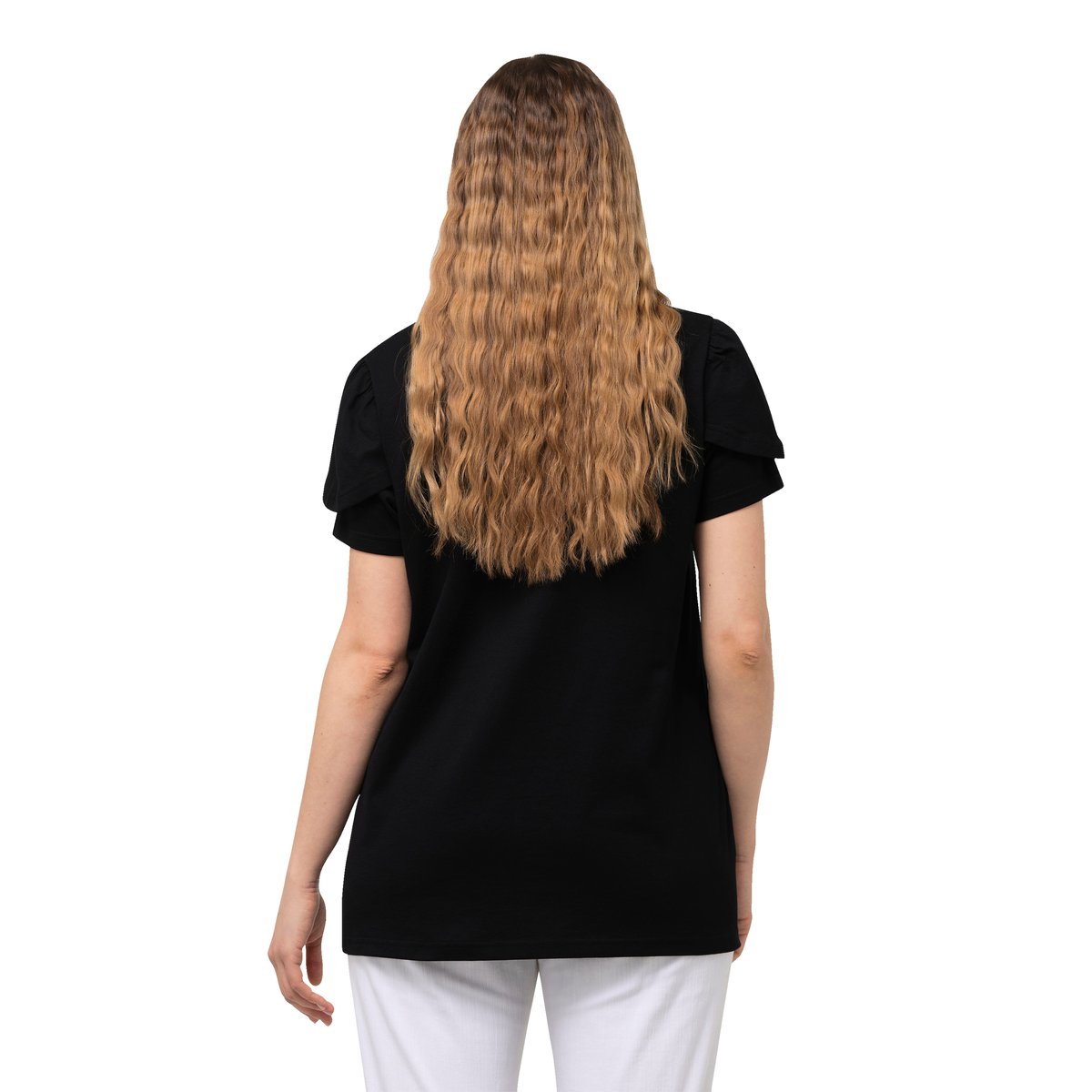 T-shirt imprimé. Ligne A noir, ULLA POPKEN