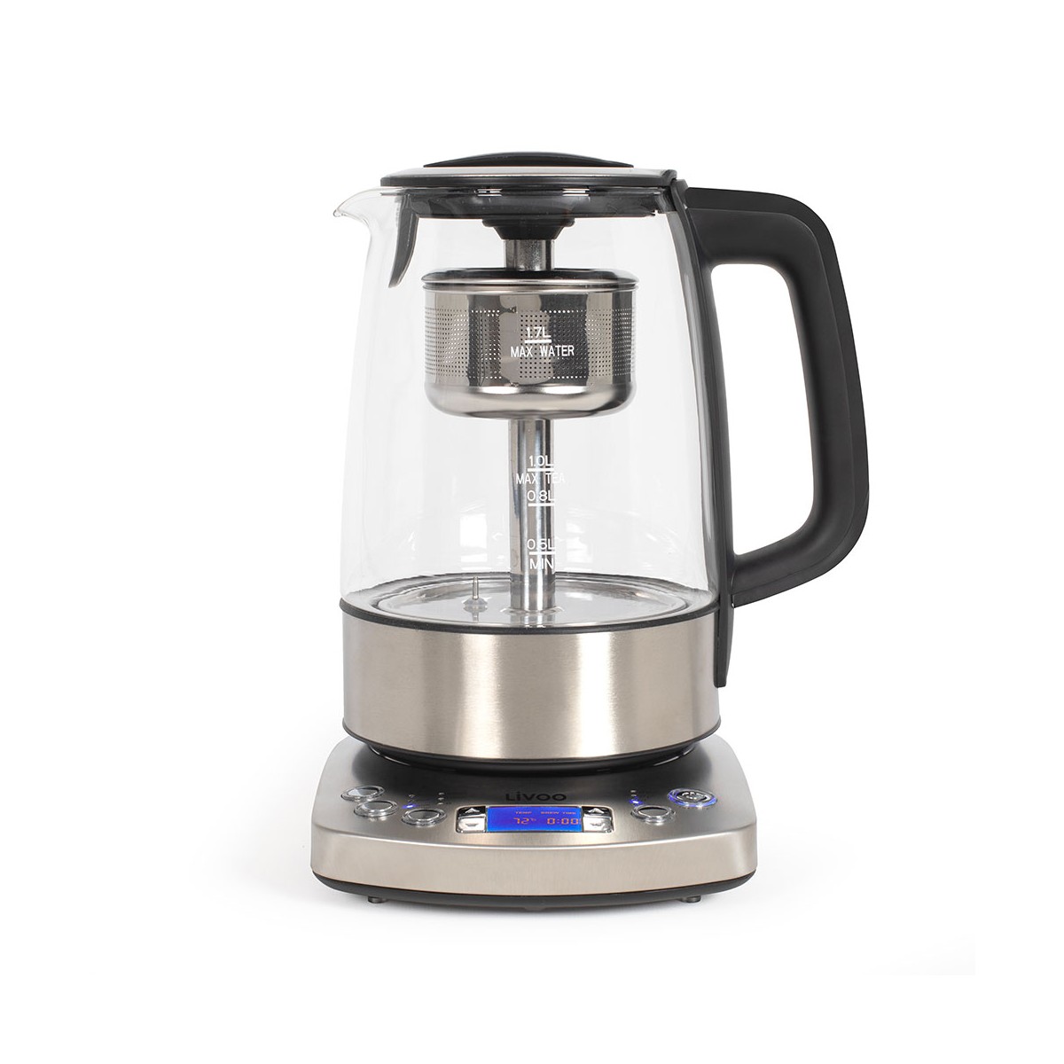 Bouilloire théière automatique 1,7 L couleur unique, LIVOO
