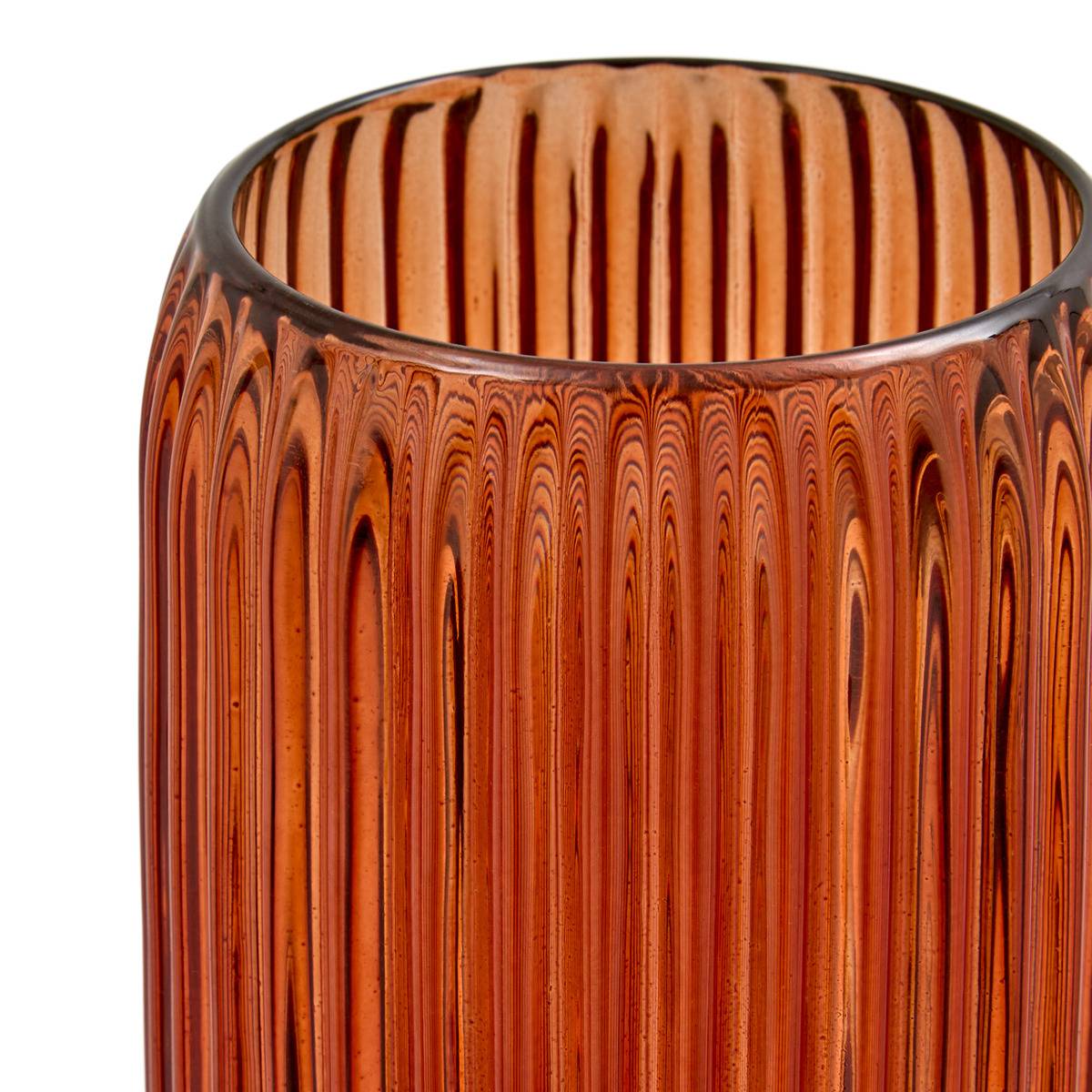 Vase Loumi H.19cm orange, ATMOSPHERA
