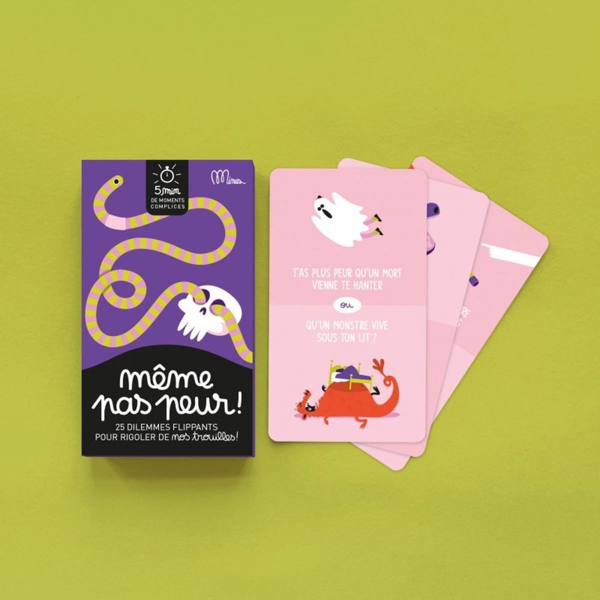 Jeu de cartes - Même pas peur ! violet, MINUS EDITIONS