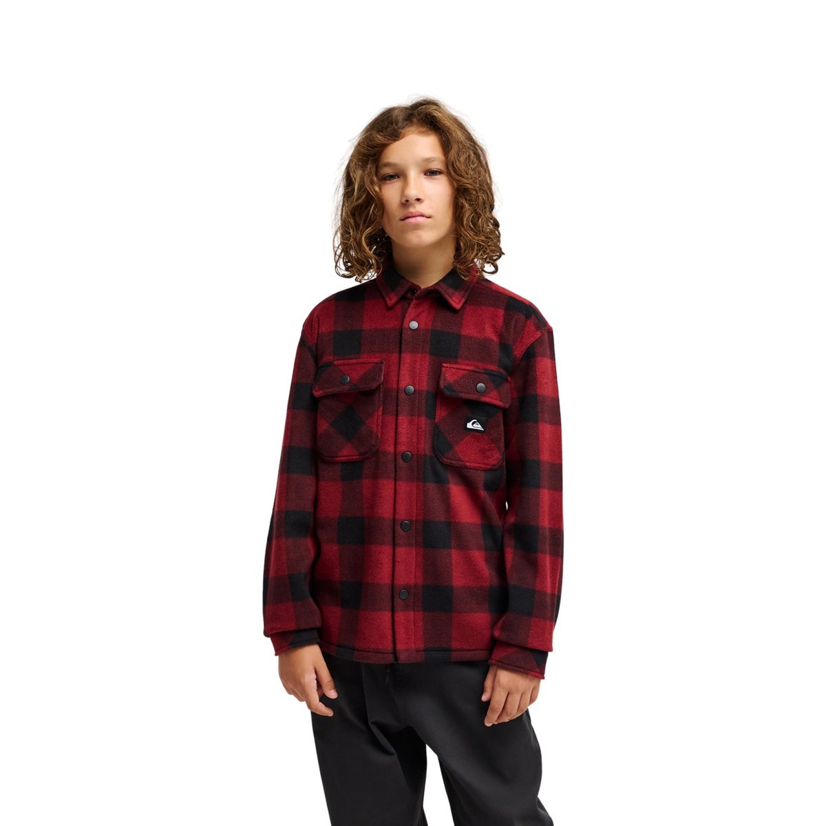 Chemise à carreaux manches longues VENTURE POLAR rouge venture polar oxblood, QUIKSILVER