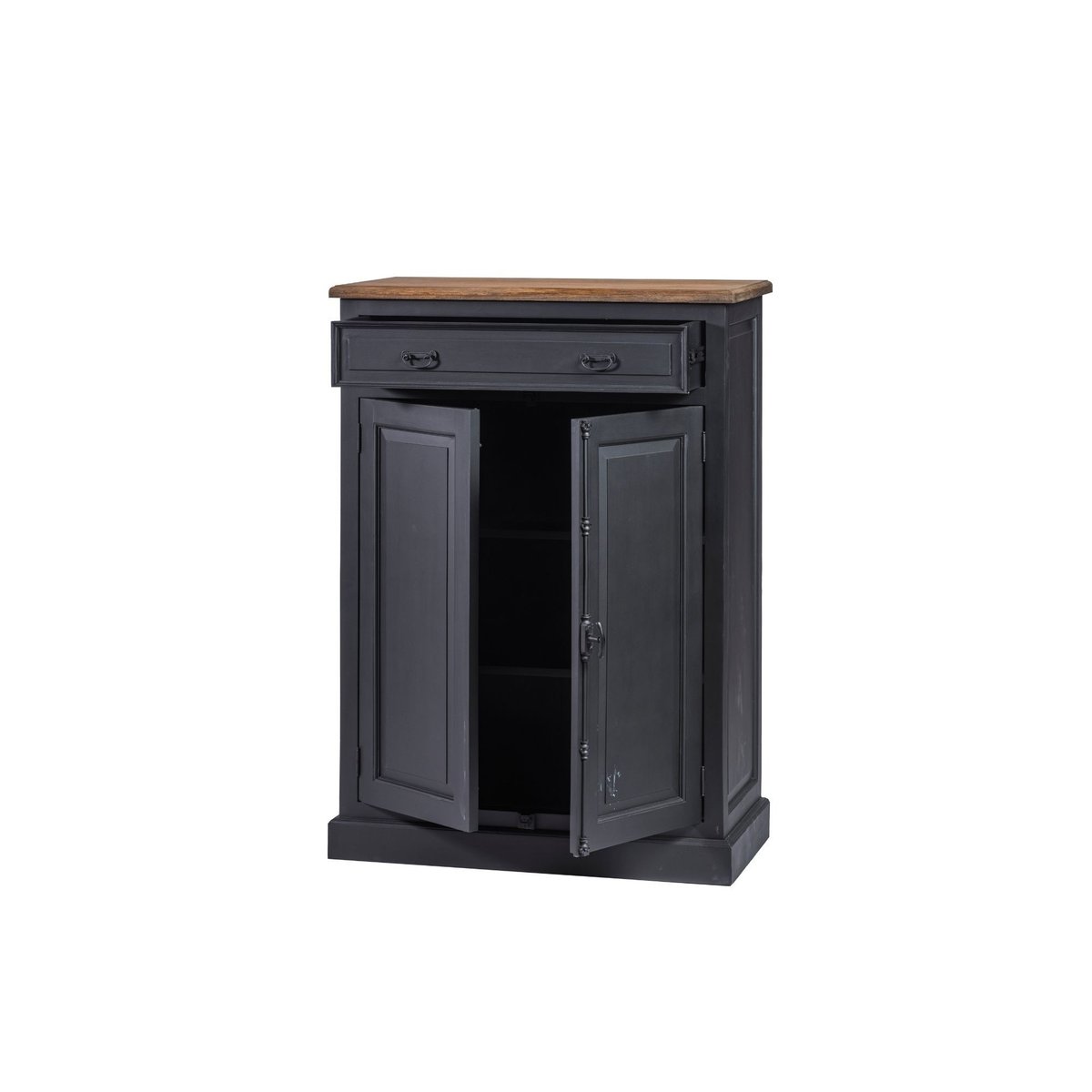 Buffet parisien en bois 2 portes 1 tiroir - DALILA noir, HELLIN, DEPUIS 1862