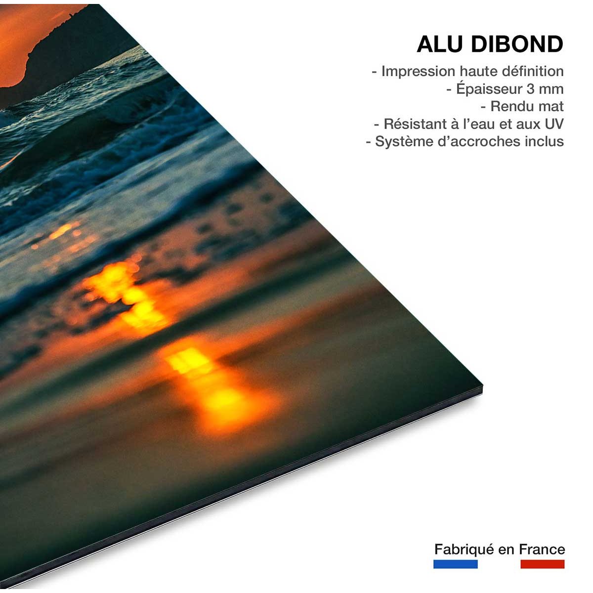 Tableau sud ouest les deux jumeaux tableau alu dibond, HEXOA