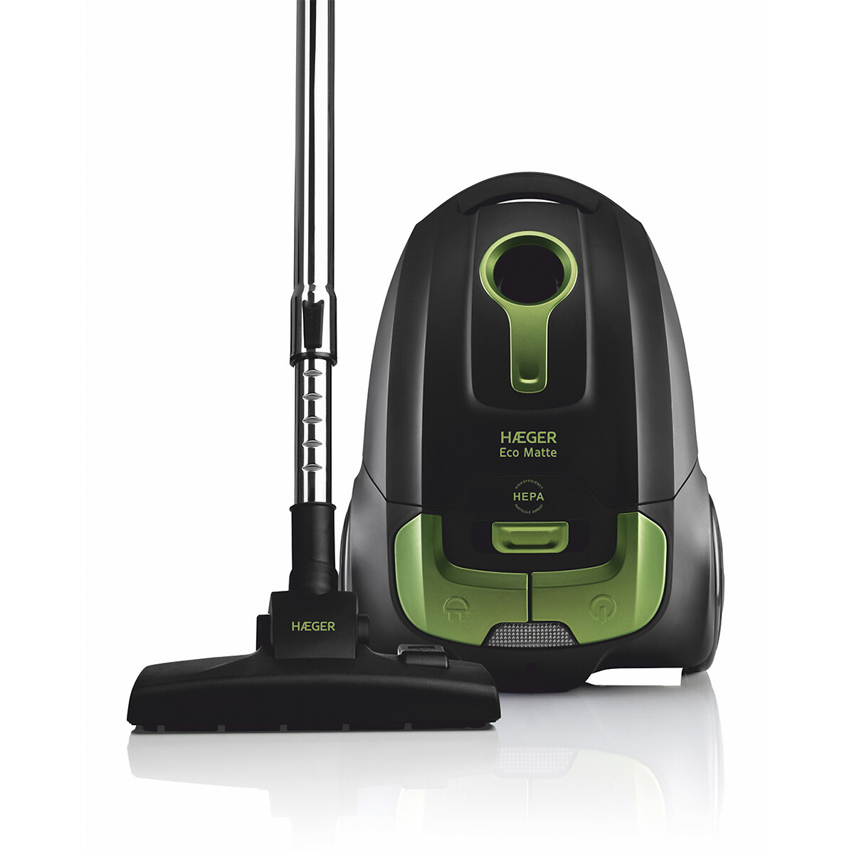 Aspirador com saco HAEGER Eco Matte, 700W, 4L, da HAEGER verde/preto, HAEGER