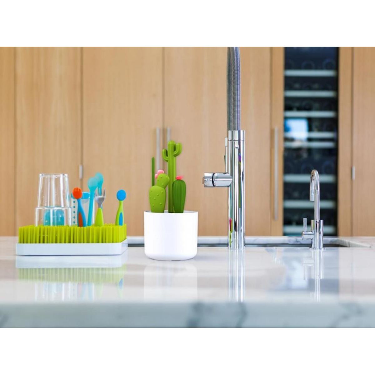 Set de 4 brosses à biberons Cactus cactus, BOON