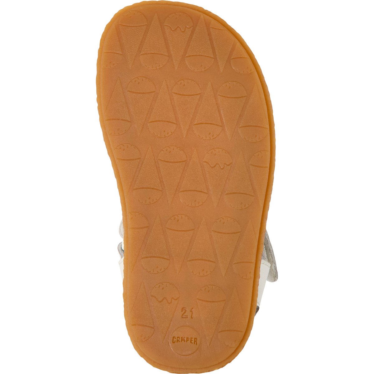 Sandales Miko cuir blanc, CAMPER