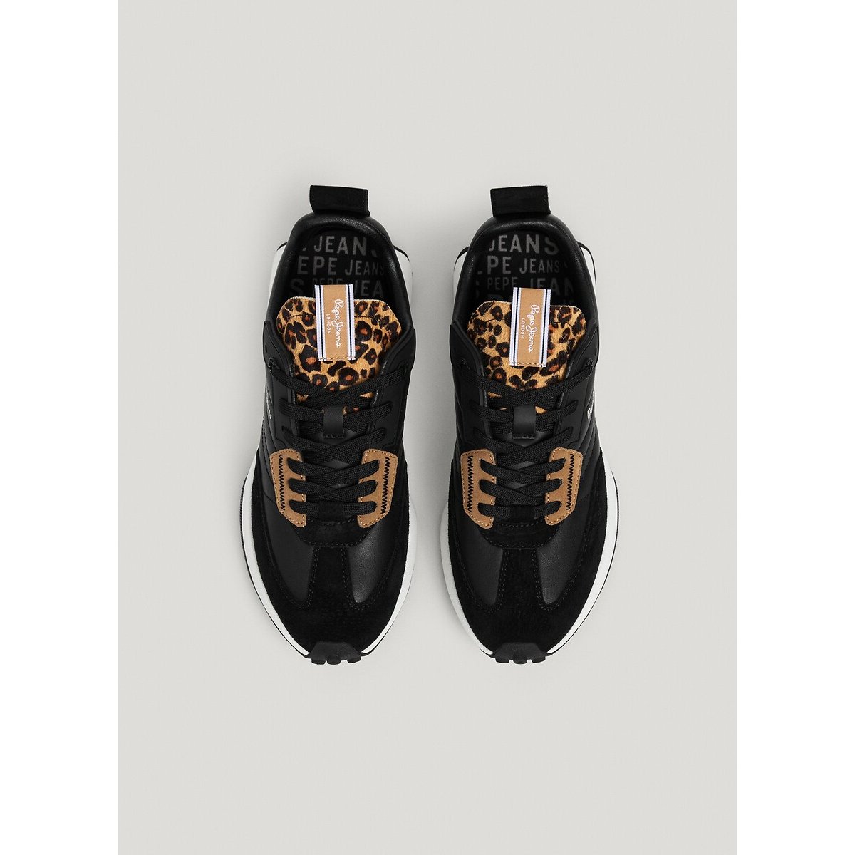 Baskets basses LUCKY FIERCE noir, PEPE JEANS