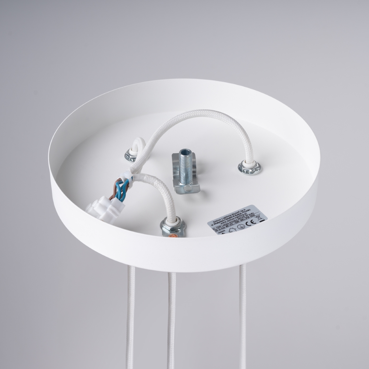 Lustre Acier Blanc G9 3 Arche blanc, EDEN