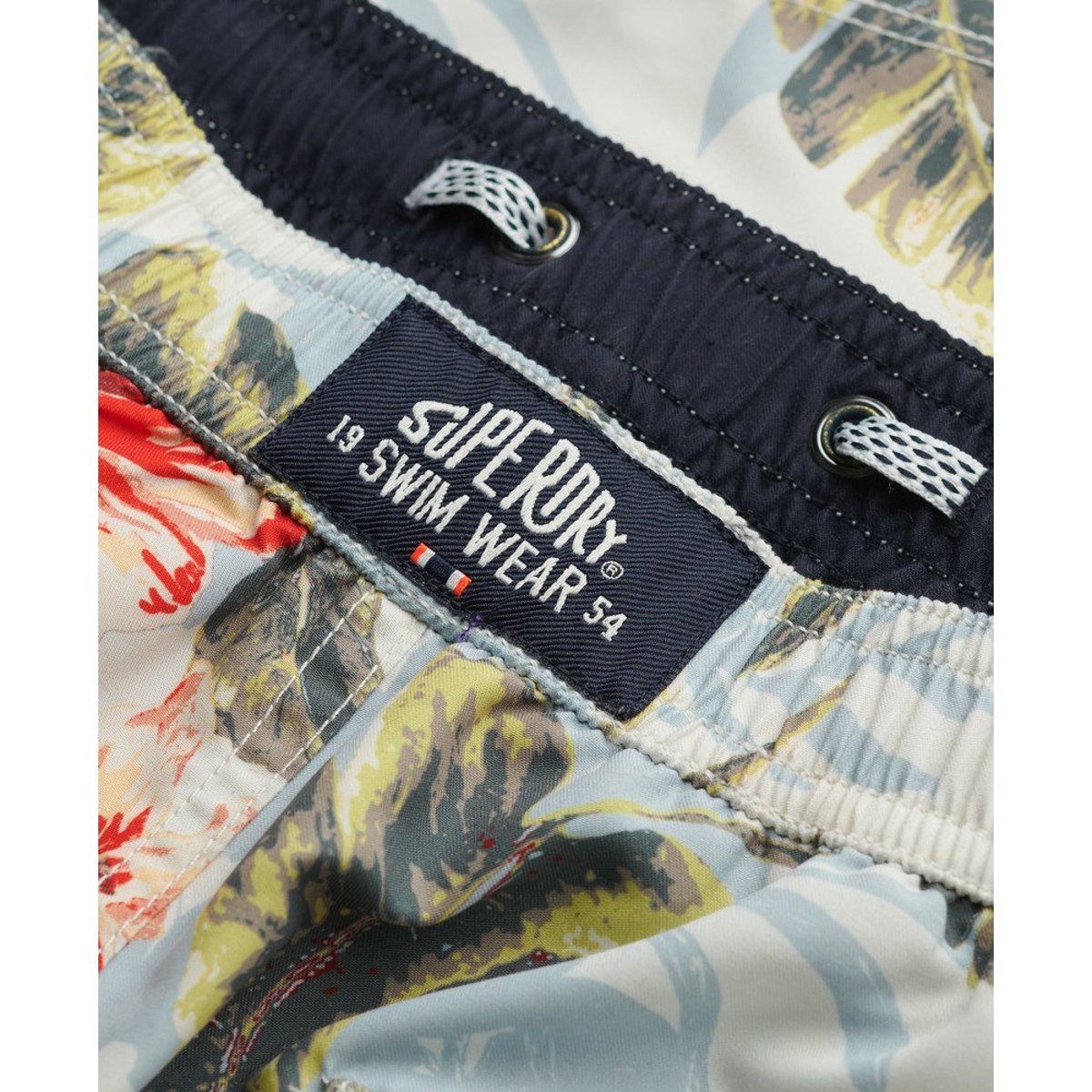 Short de bain à imprimé hawaïen longueur 43 cm aloha ombré, SUPERDRY