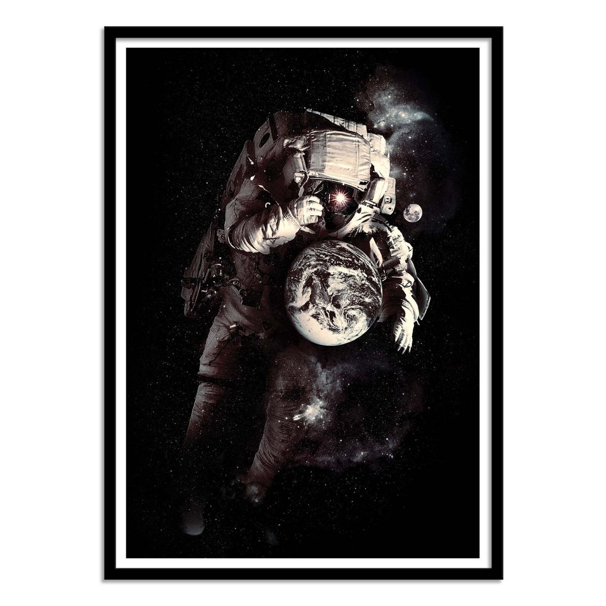 Affiche d'art - It's a Small World After All - Francis Minoza noir, WALL EDITIONS