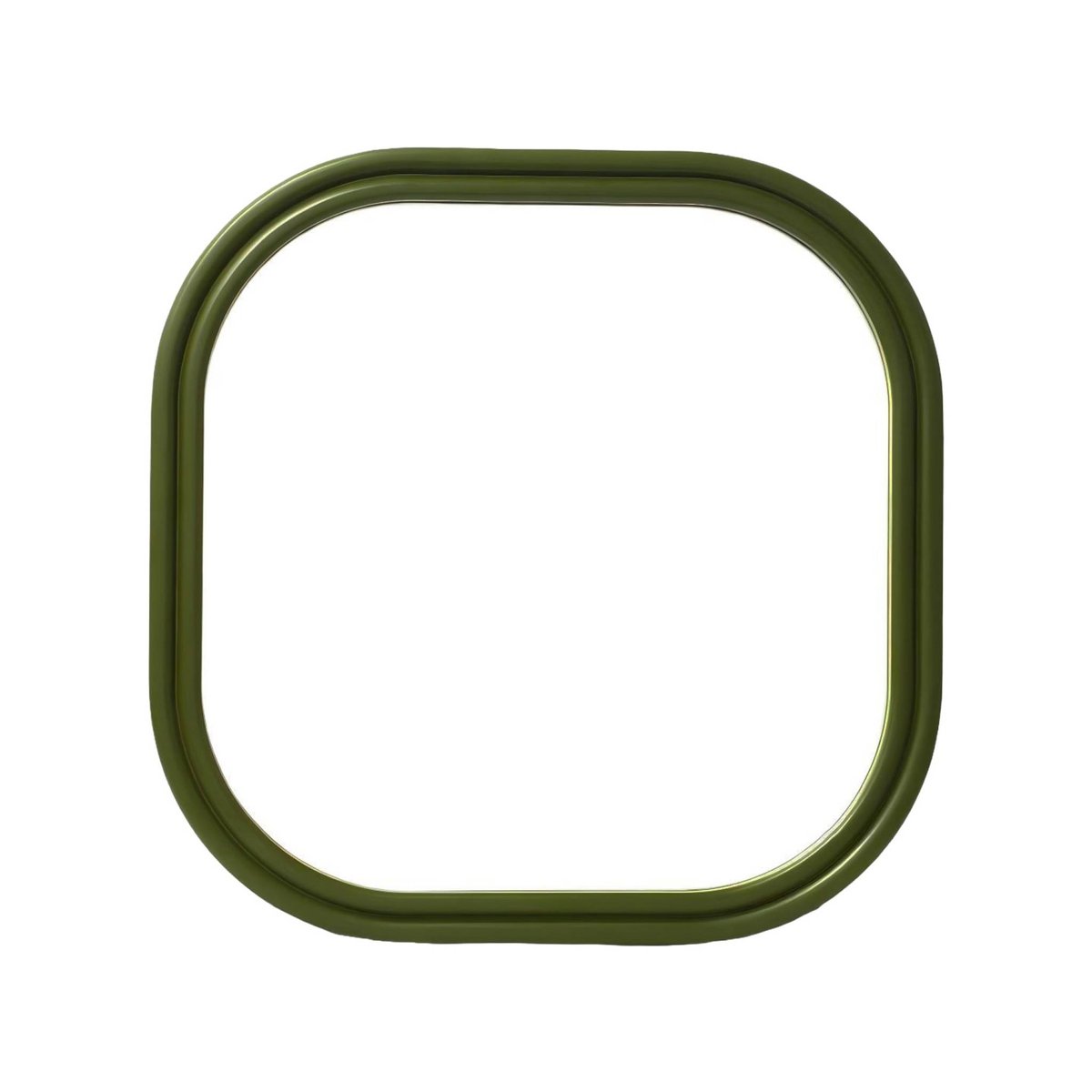 Miroir carré décor bois 60cm NEX kaki, SWEEEK
