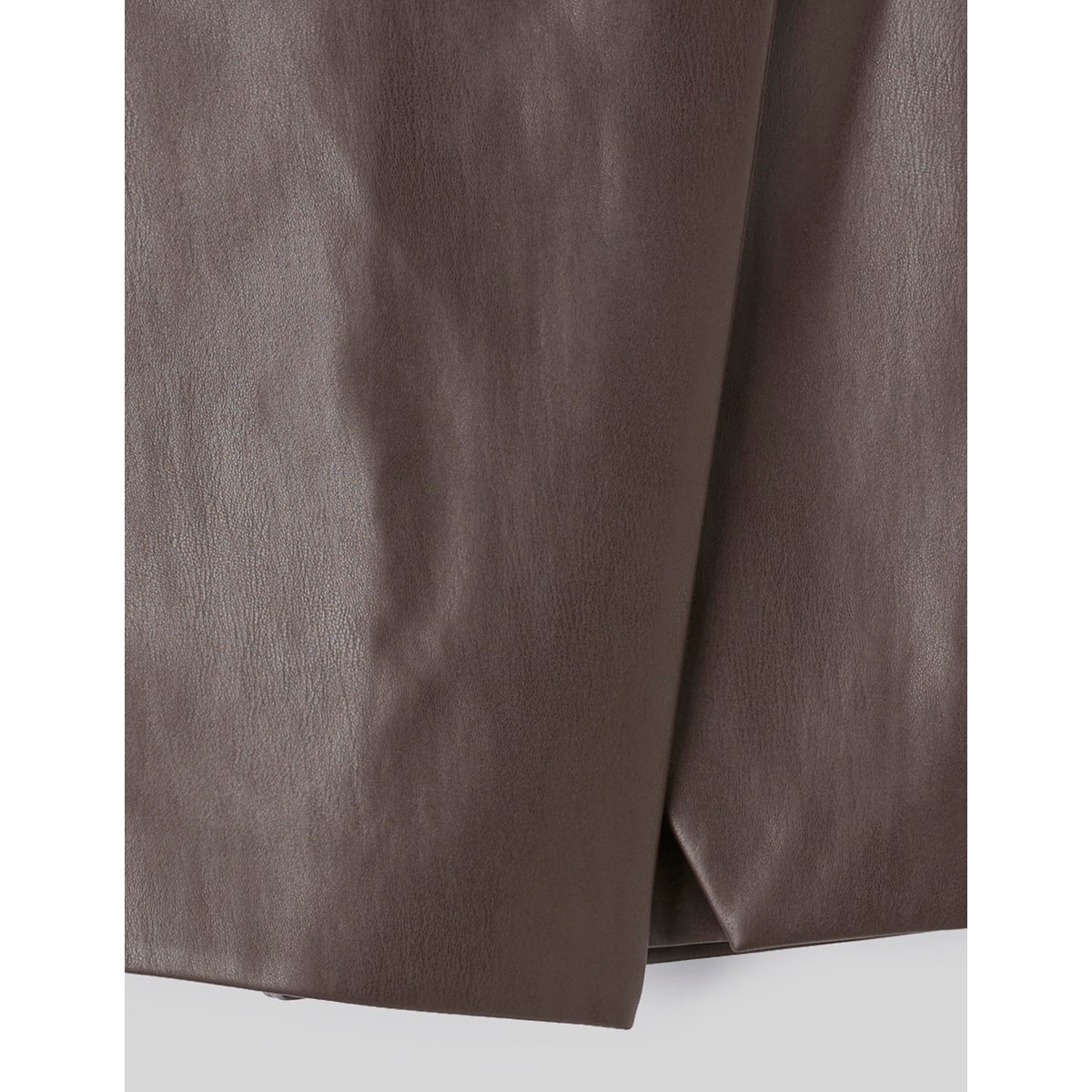 Jupe short effet enduit marron foncée, BZB