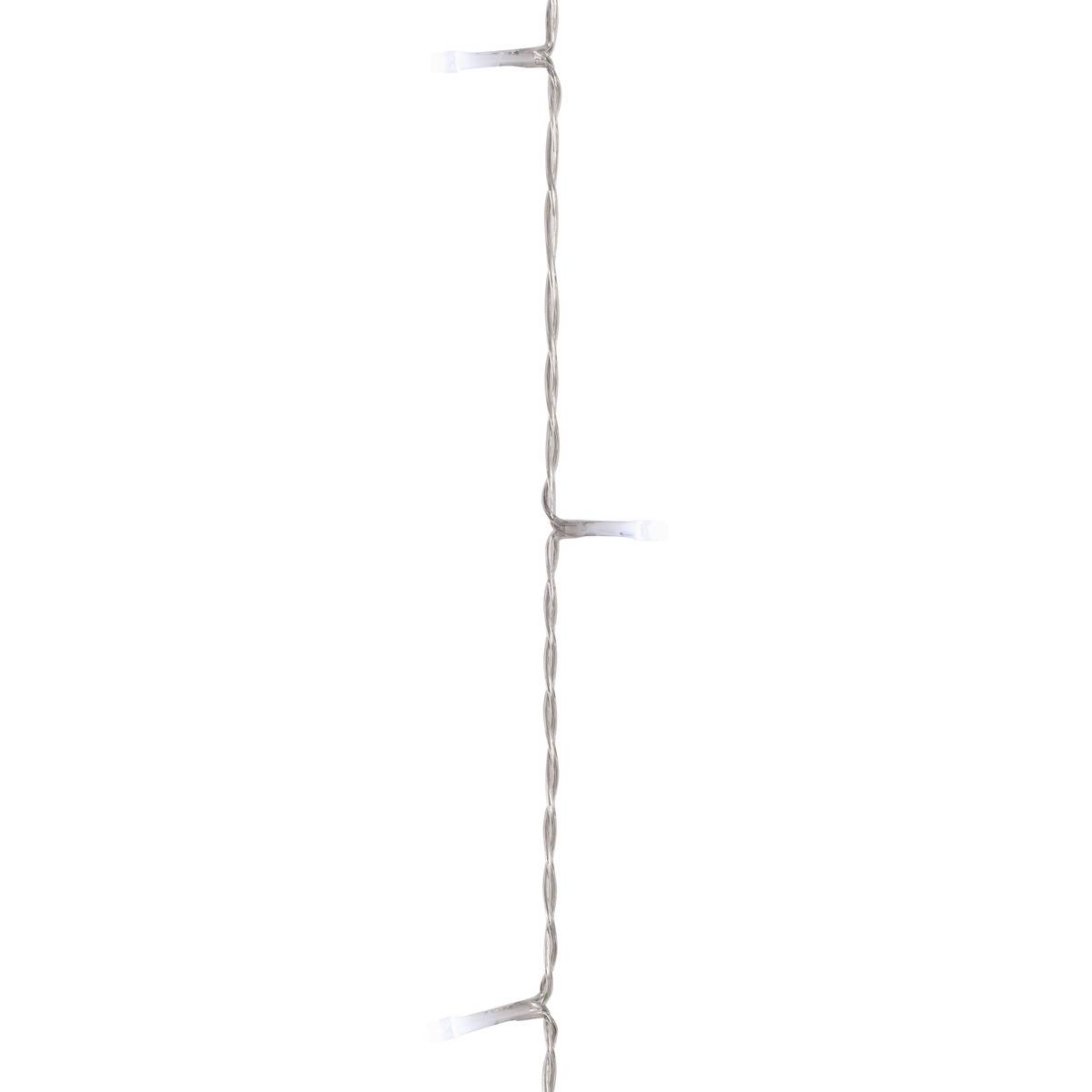 Rideau lumineux de façade d'extérieur 1 x 2 m 200 LED blanc froid à effets avec minuteur sur secteur blanc froid, ATMOSPHERA