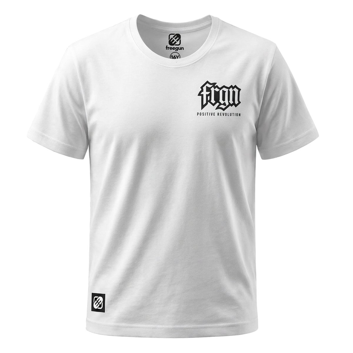 Tee shirt en coton BONY blanc/noir, FREEGUN