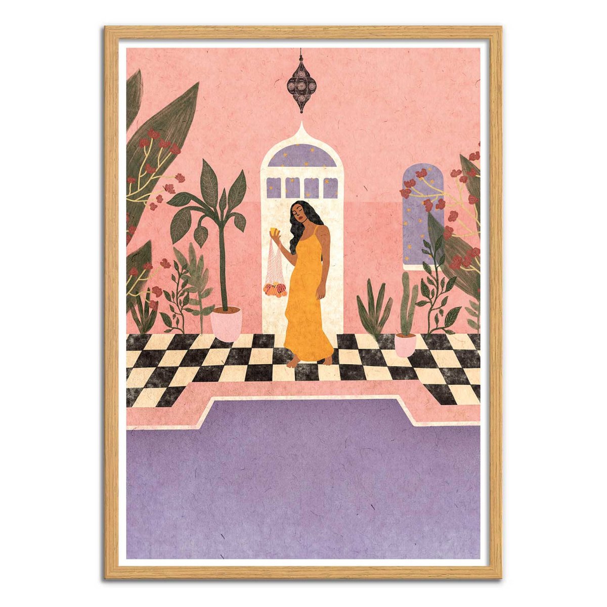 Affiche d'art - Printemps à Fès - Lemon Fee violet, WALL EDITIONS