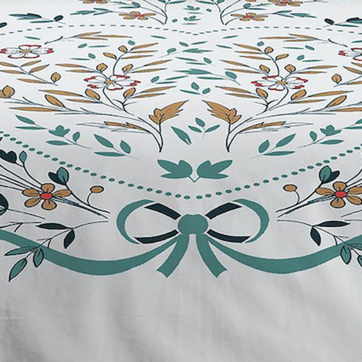 Parure housse de couette en coton imprimée, Capucine multicolore, C DESIGN HOME TEXTILE