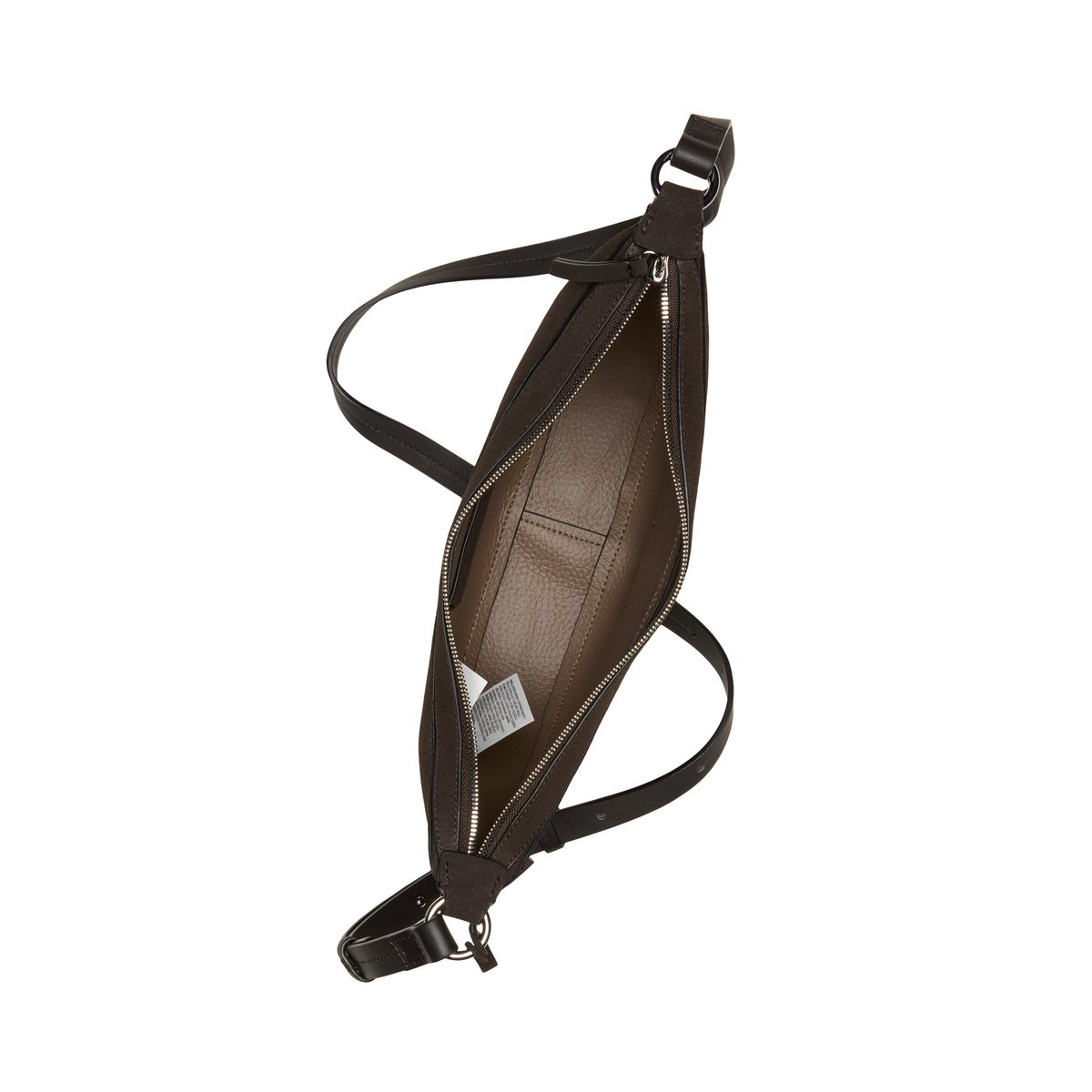 Sac à bandoulière modèle Bellina en cuir Napp finement grainé marron, MARC O'POLO