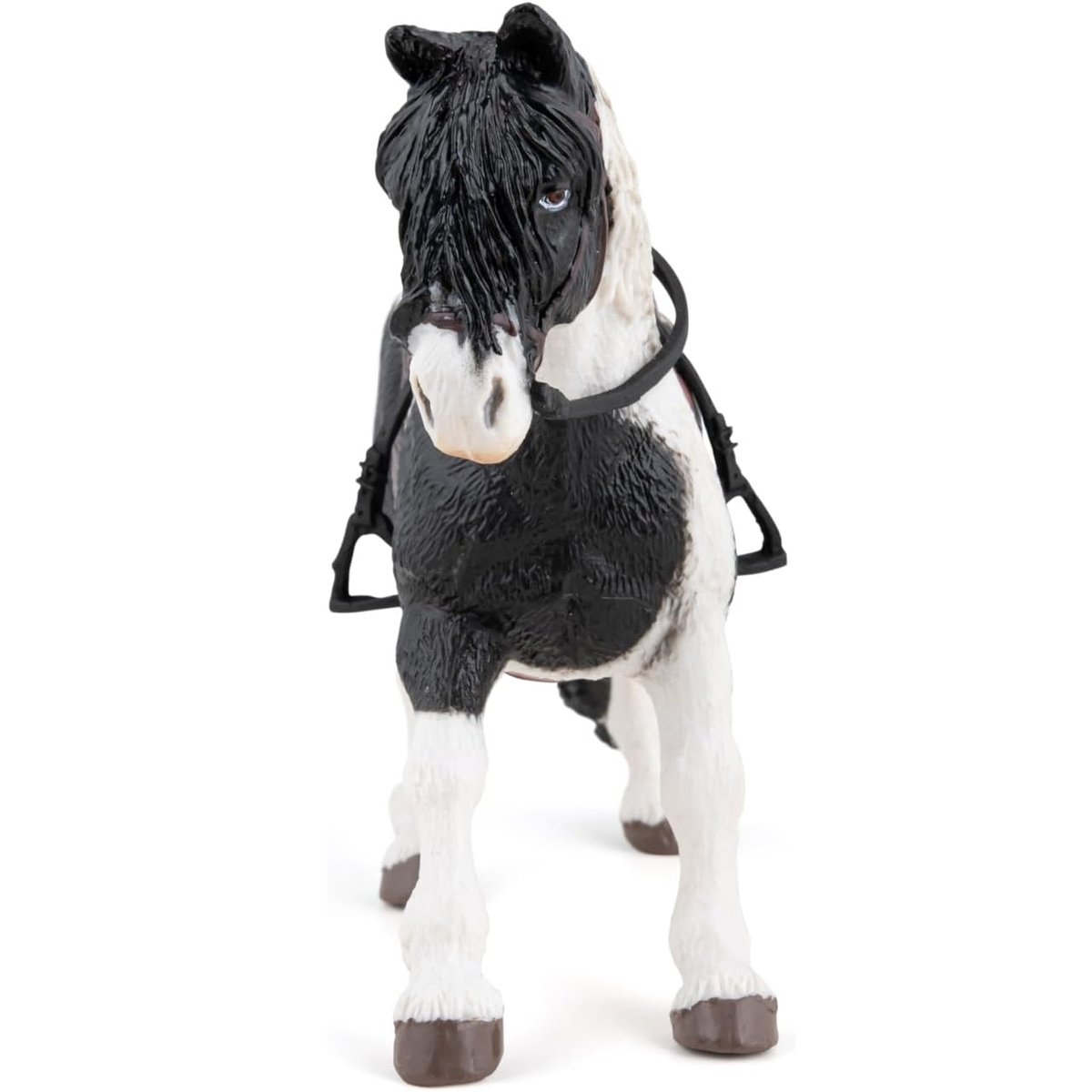 Figurine Poney avec selle blanc, PAPO