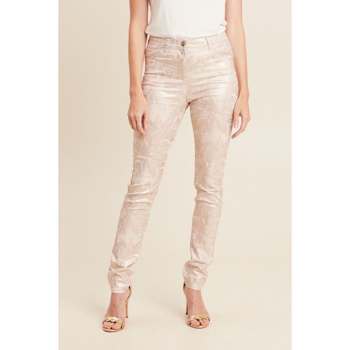 Pantalon ajusté blanc, BREAL