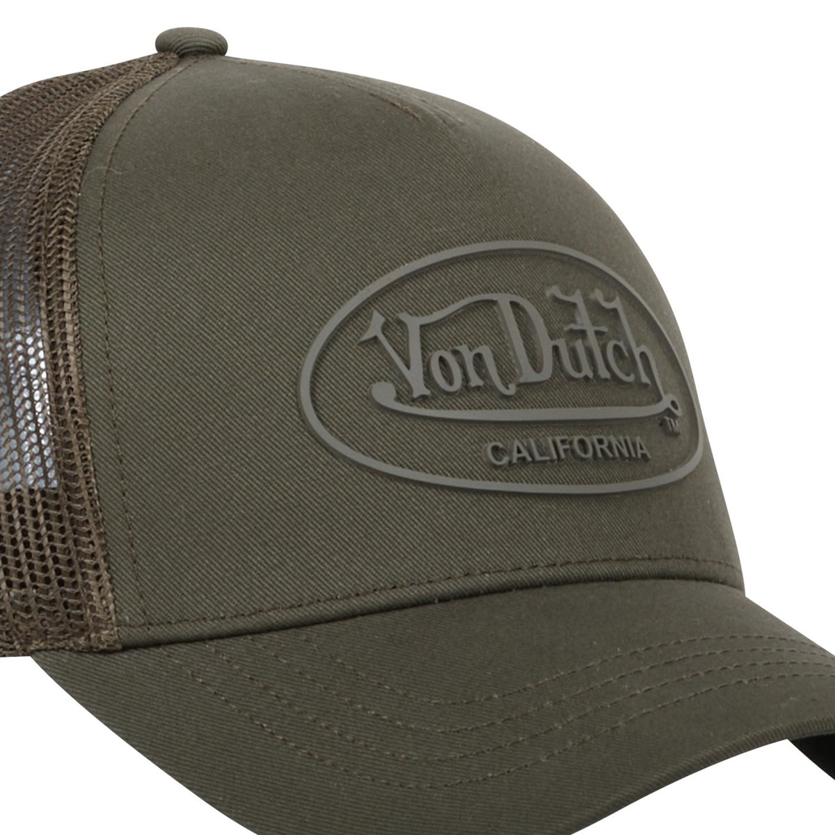 Casquette Trucker Log kaki, VON DUTCH