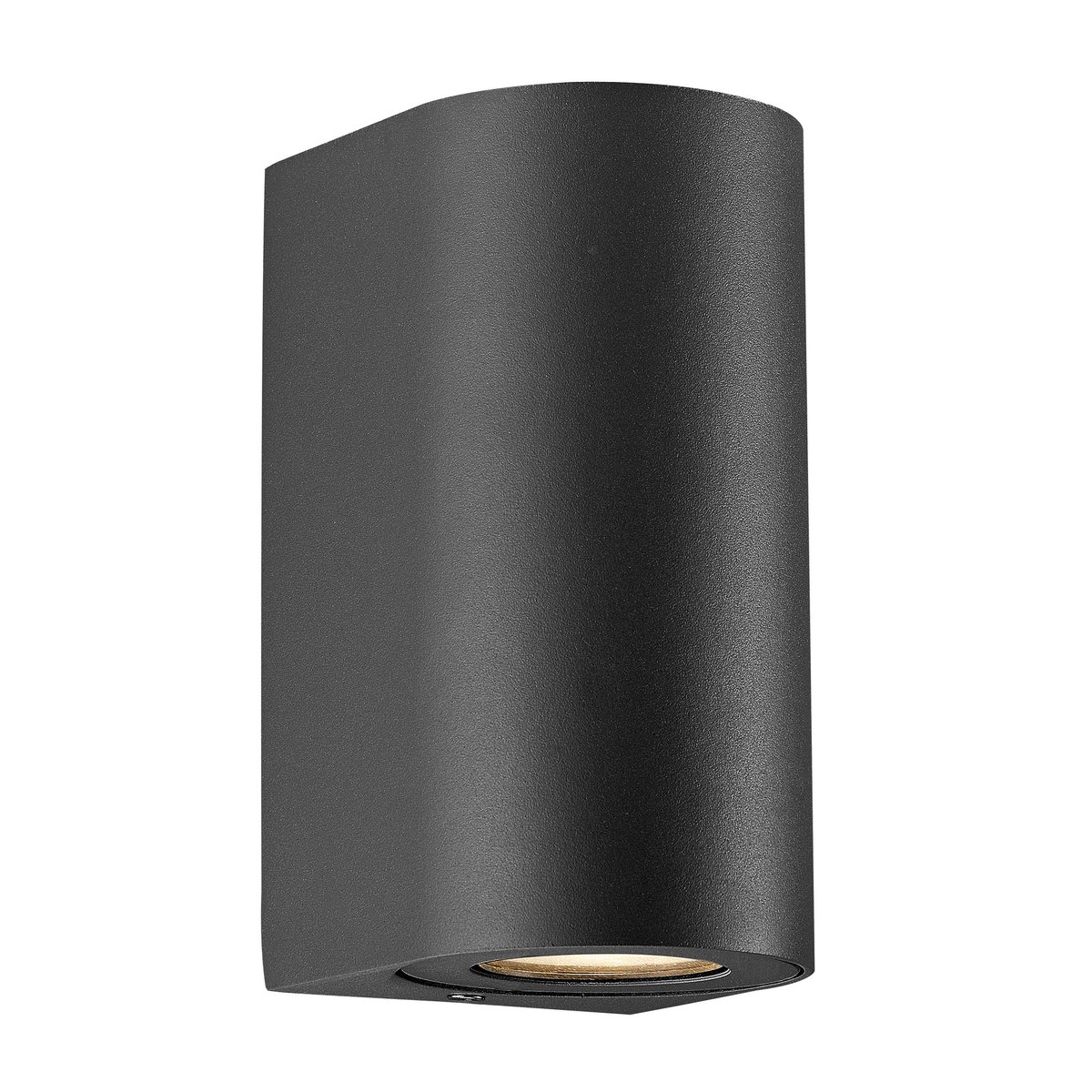 Applique murale extérieure adapté aux zones côtières  en aluminium, CANTO Maxi 2 noir, NORDLUX