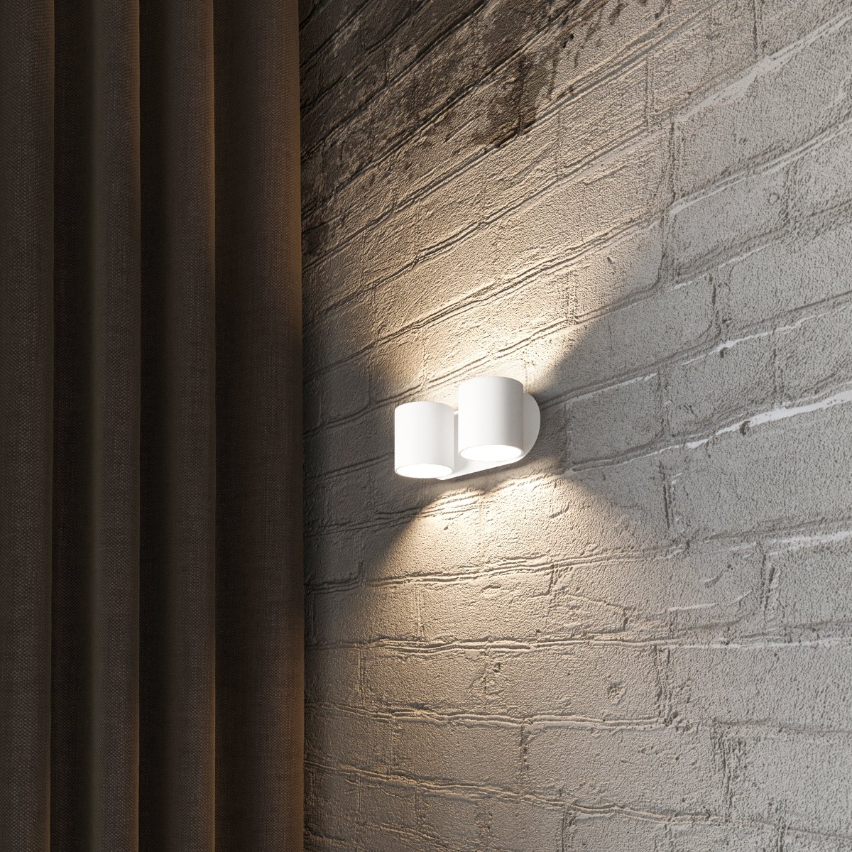 Applique Aluminium Blanc G9 2 Orbis blanc, EDEN