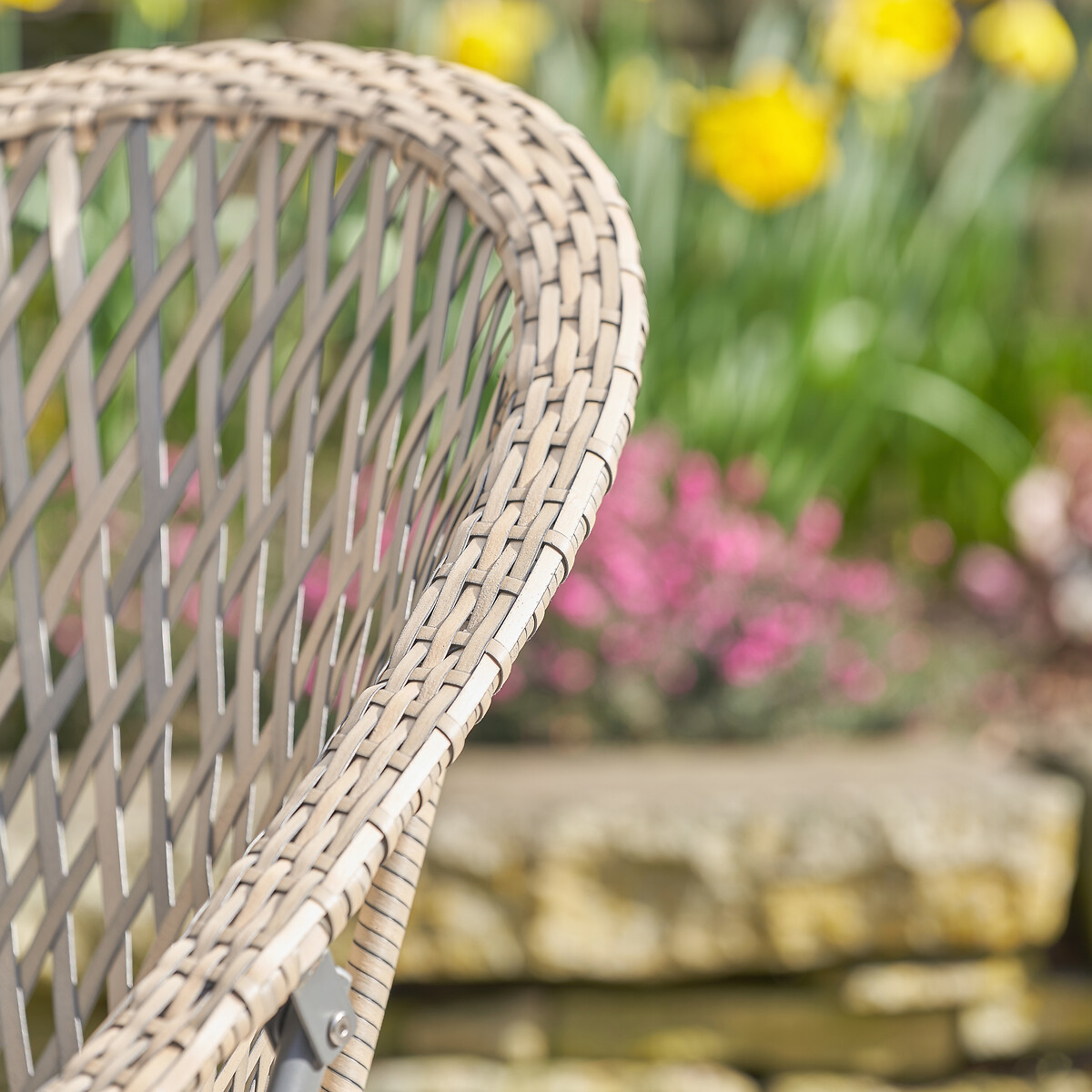 Tobs Outdoor Foldable Rattan Lounge Set grey, SO'HOME