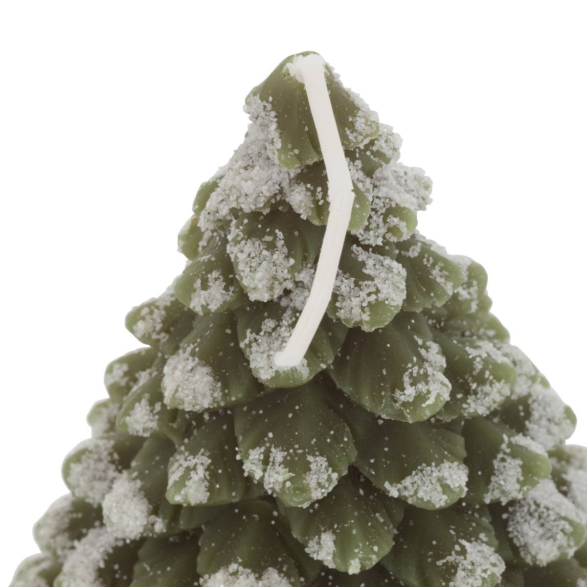 Bougie en forme de sapin H. 15 cm 370 g vert, FEERIC LIGHTS & CHRISTMAS