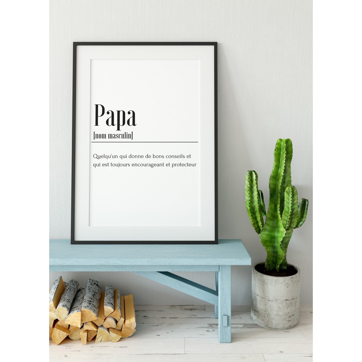Affiche Définition Papa blanc, L'AFFICHERIE