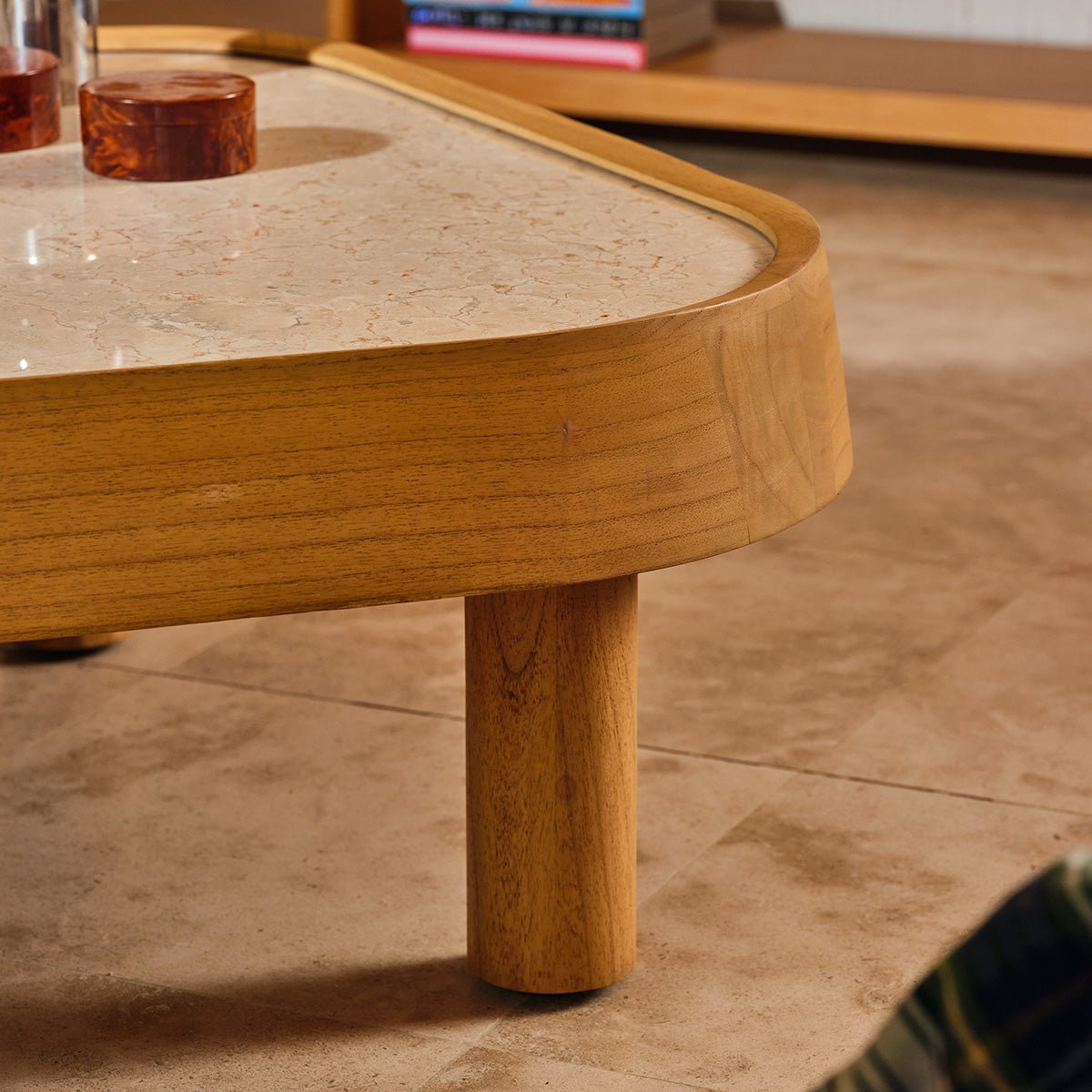 Table basse en mindi organique SIMONE naturel, BERAH GETAH