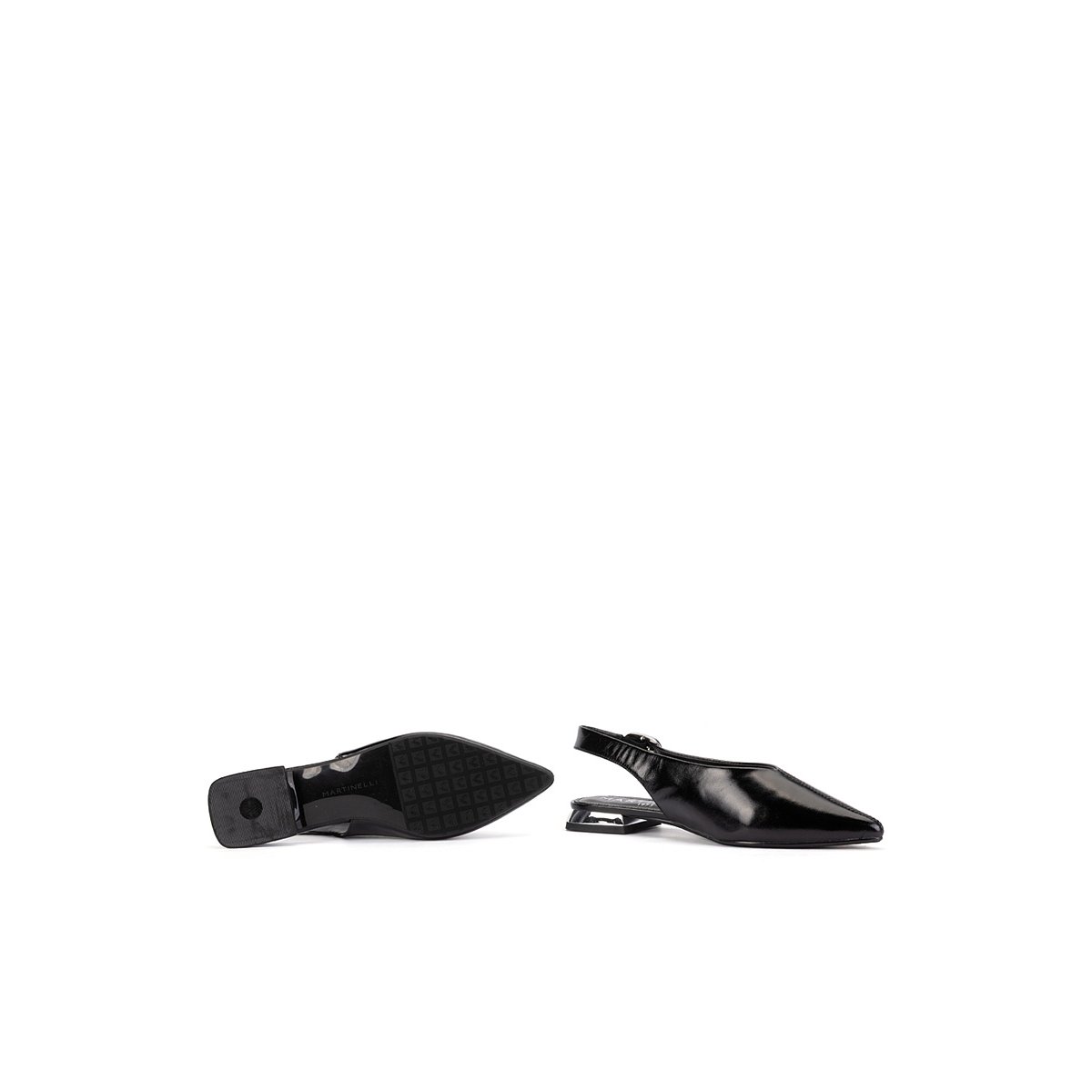 Ballerines cuir Vescia black, MARTINELLI