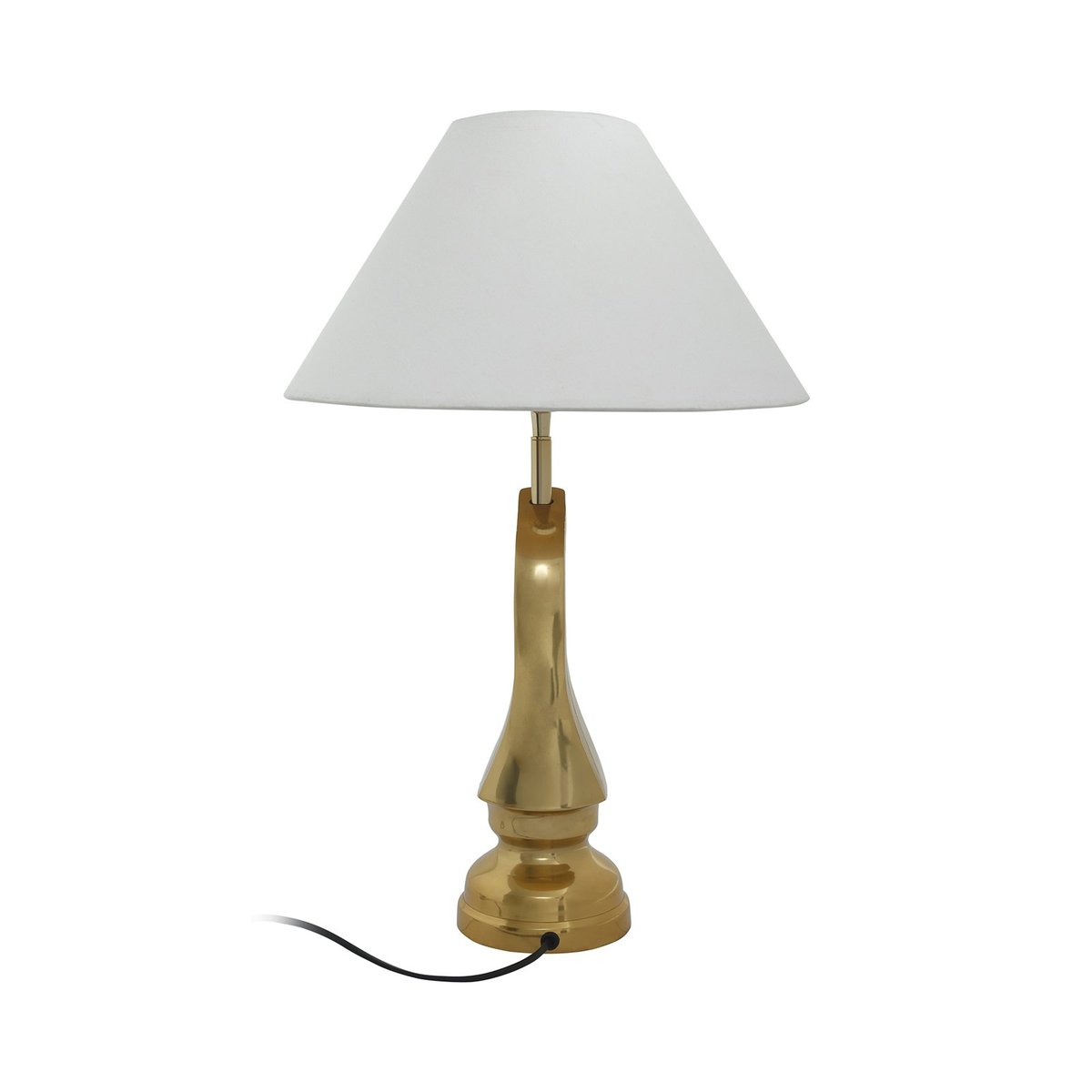 Lampe de table Laiton Et Aluminium BISHOP blanc et or, ARTE ESPINA