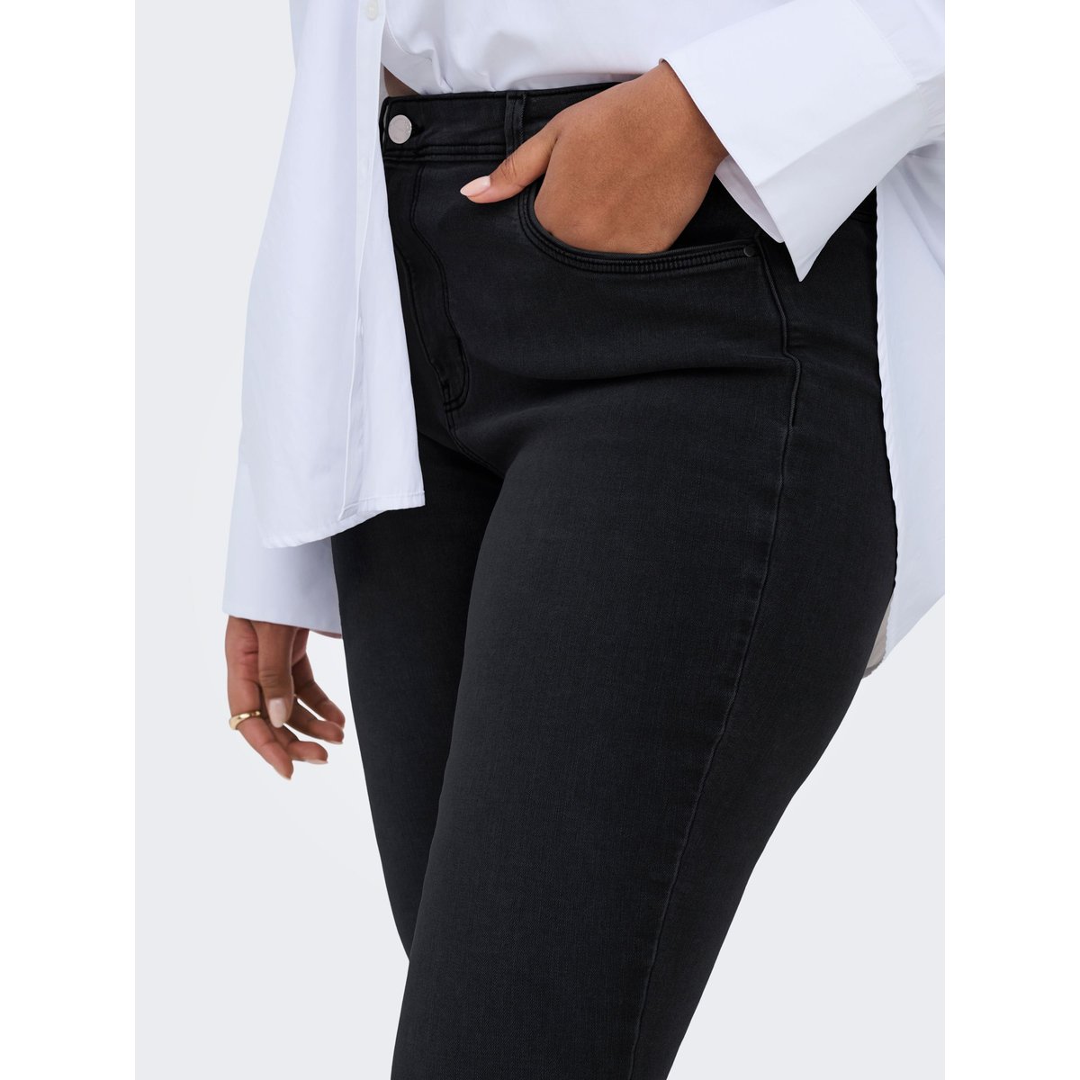Jean Skinny black denim 1, ONLY CARMAKOMA