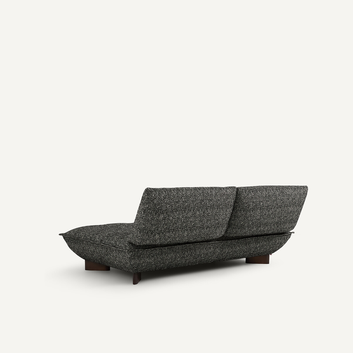 Banquette modulable, en bouclette, KAORI noir, AM.PM