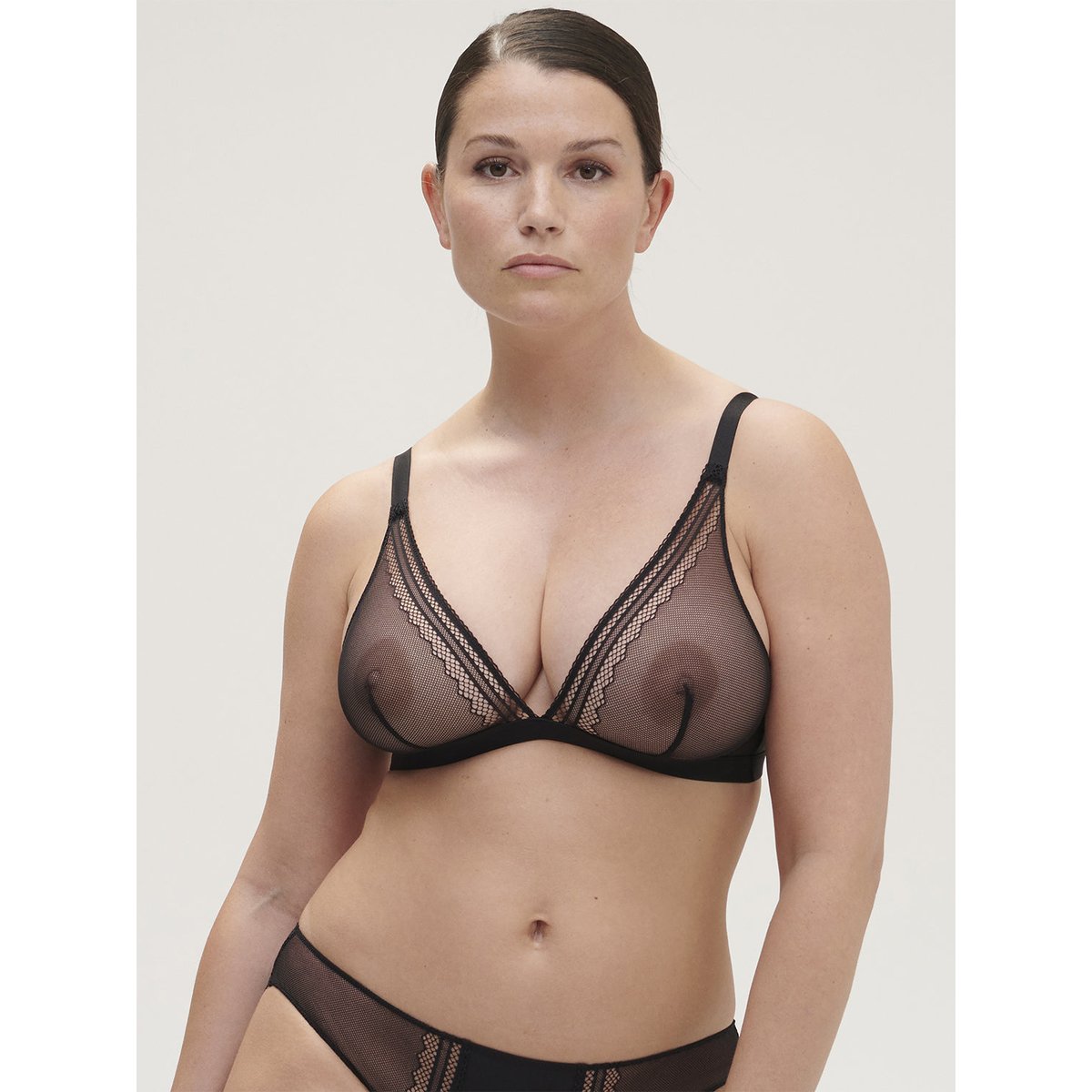 Soutien-gorge triangle sans-armatures, OLYMPE noir, SIMONE PERELE