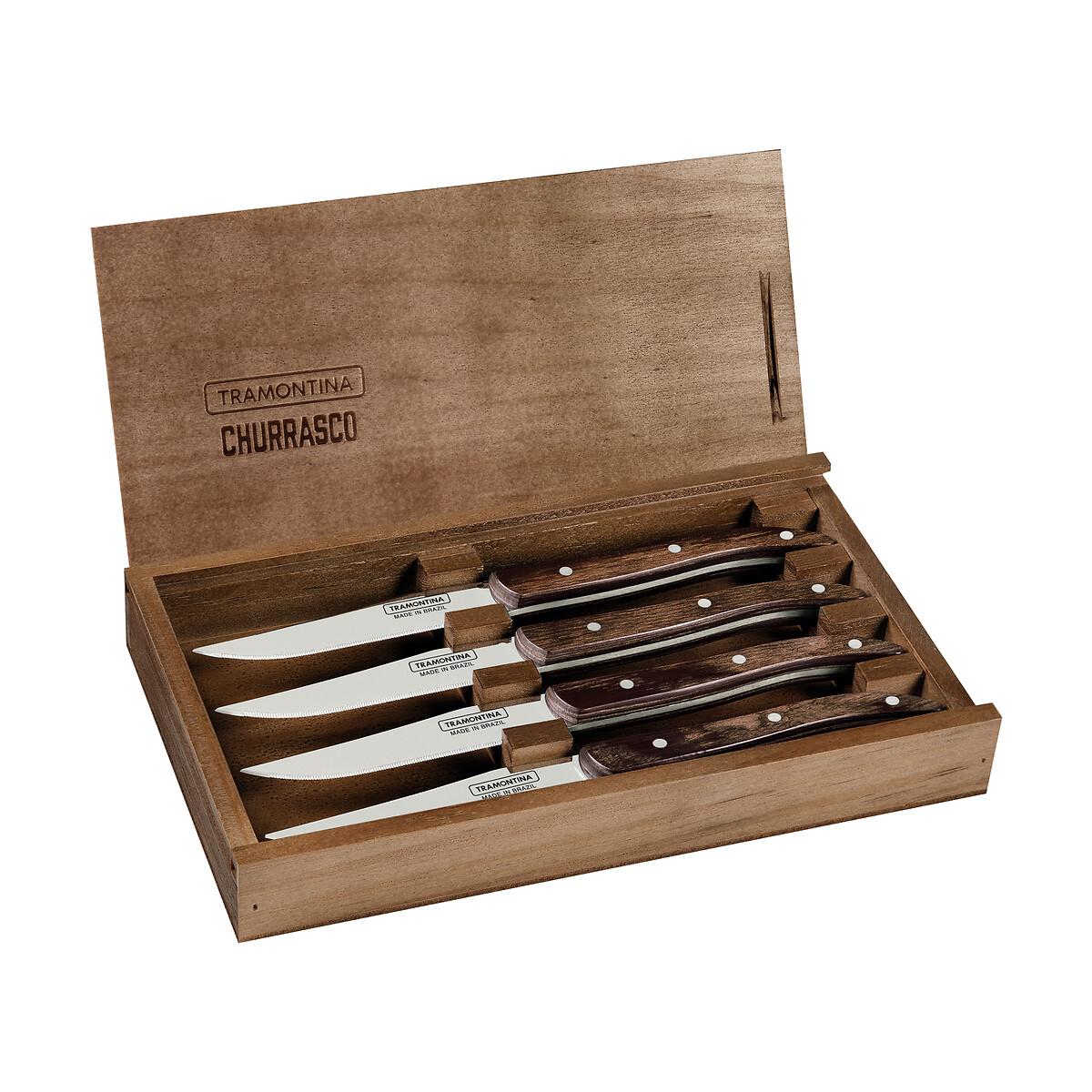 Conjunto de facas Paisano (4 peças), Tramontina inox, TRAMONTINA