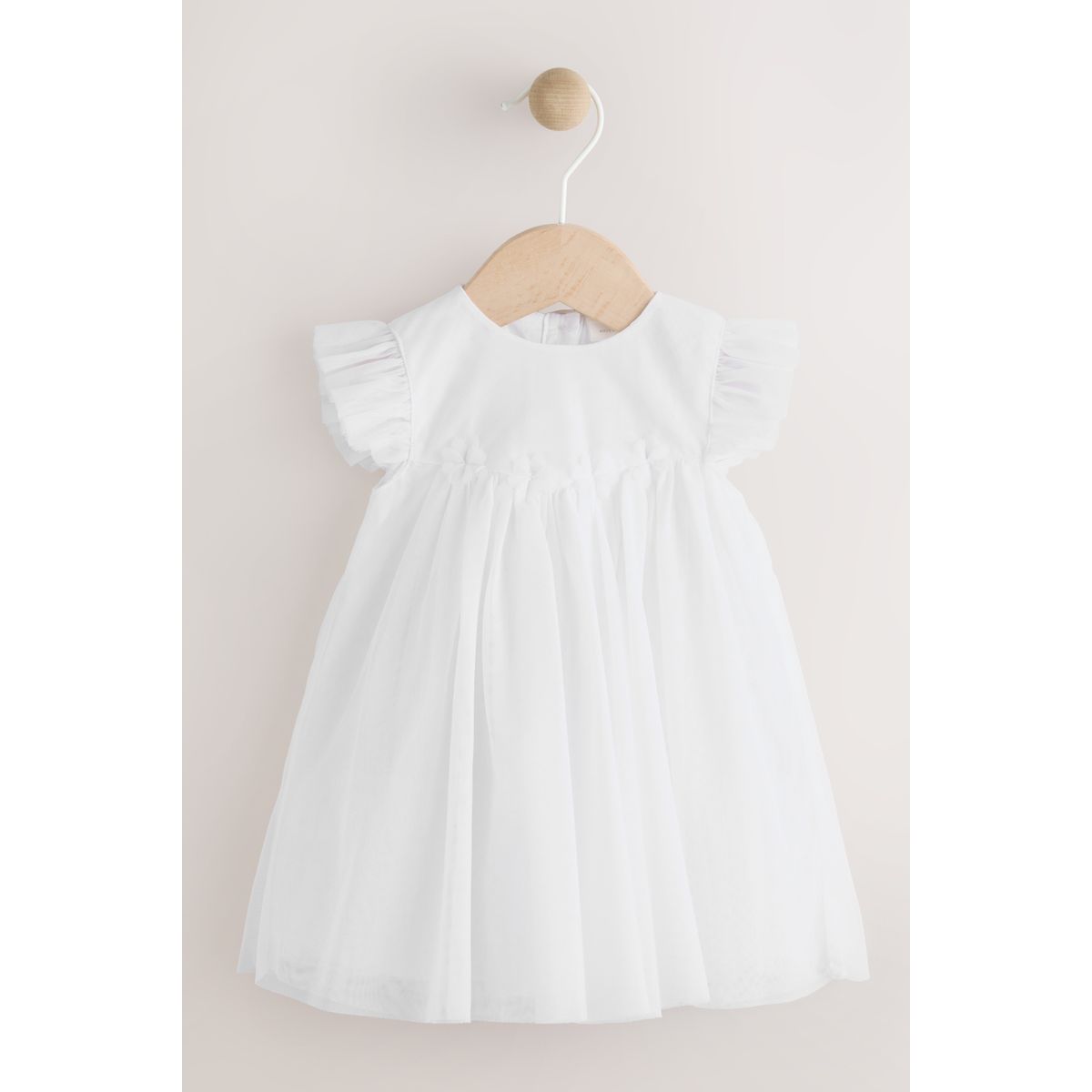Robe en mesh bébé blanc, NEXT