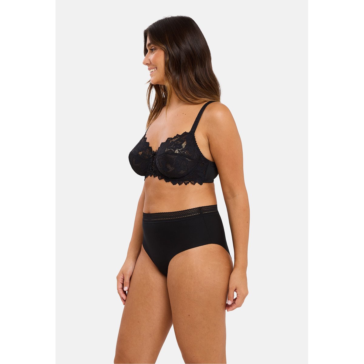 Lot de deux culottes INVISIBLE COTON noir & noir, SANS COMPLEXE