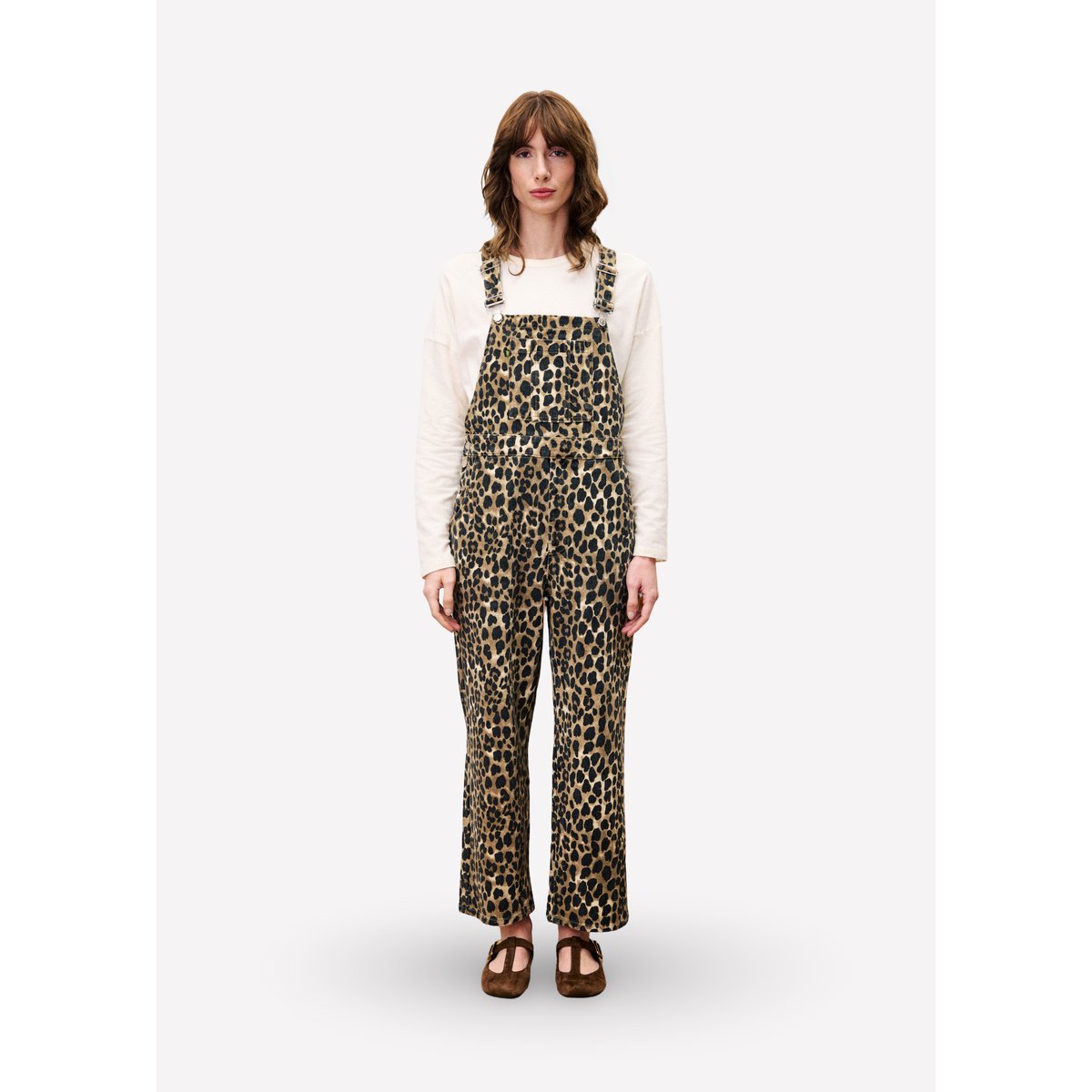 Salopette en coton à motif léopard MORINGA leopard, FRNCH