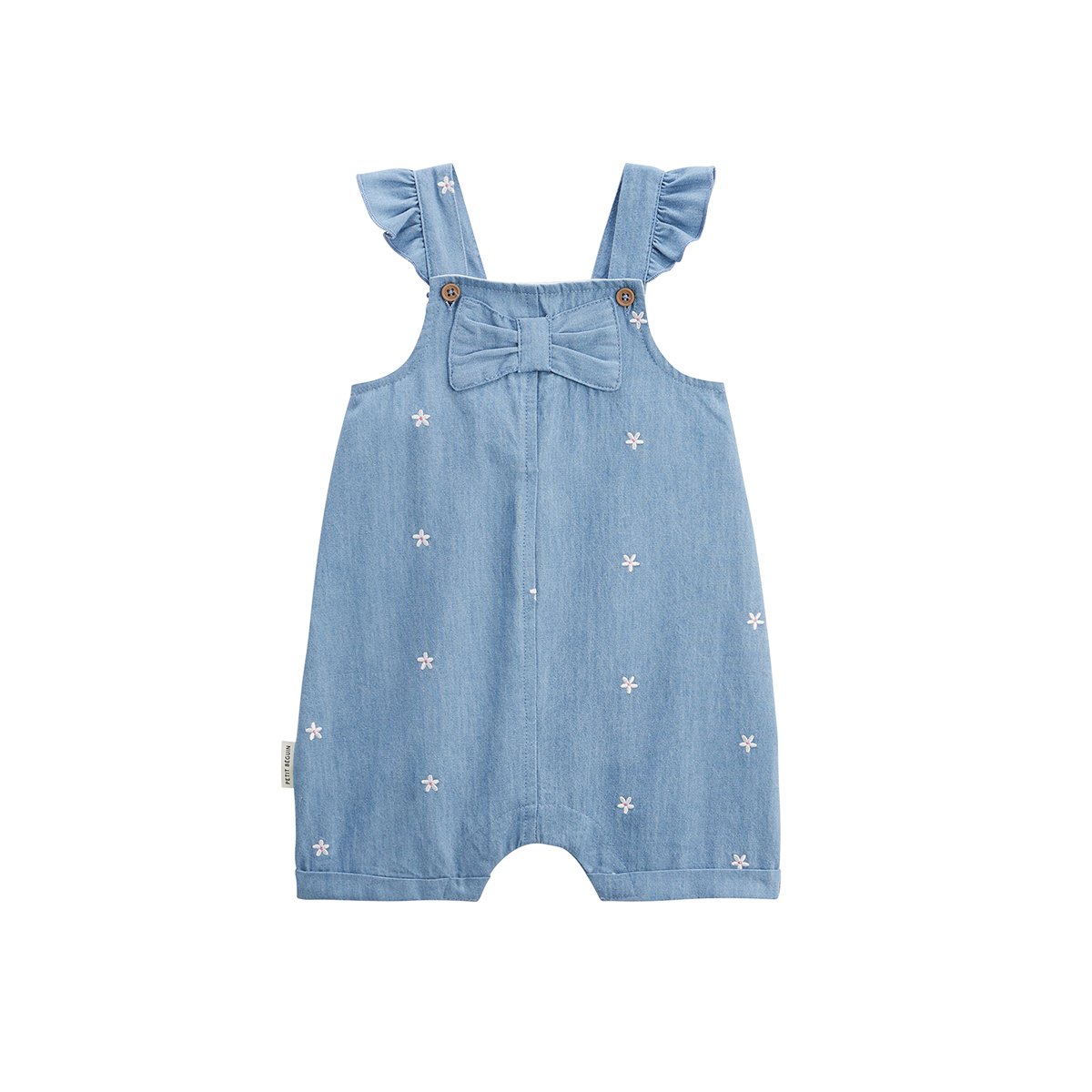 Salopette bébé en chambray Ciao Milano bleu, PETIT BEGUIN