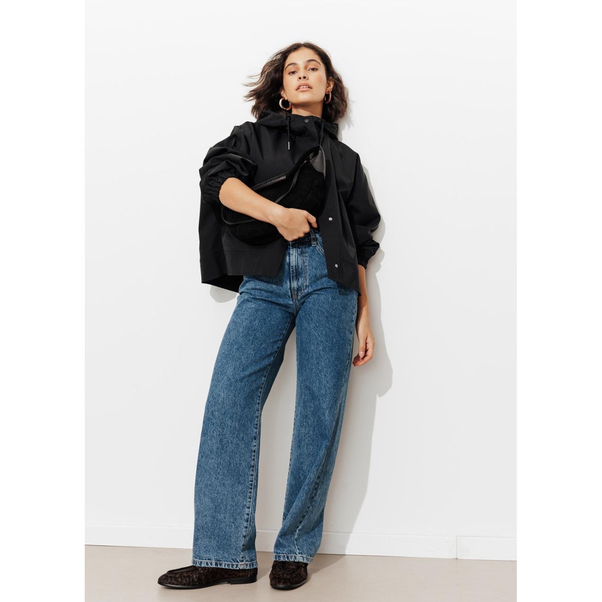 BASILE jean droit taille haute jean moyen, PROMOD