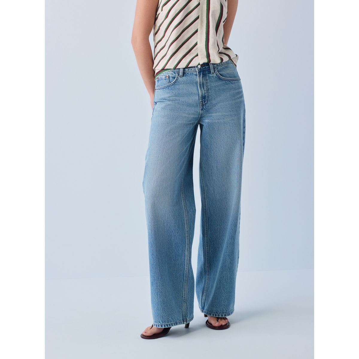 Jean large bleu moyen, NEXT