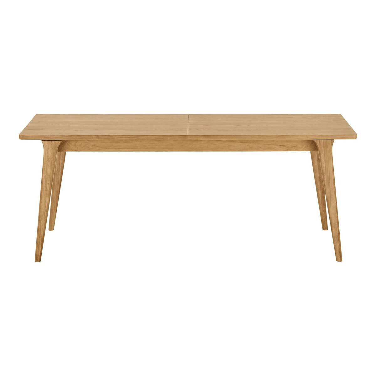 Table plaqué chêne extensible 10/12 places KALKIE chêne clair, PIER IMPORT