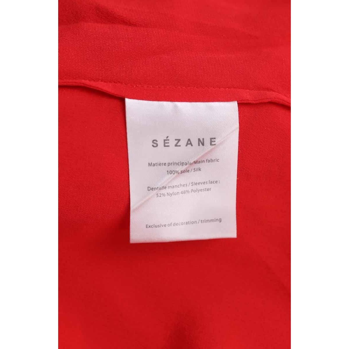 Blouse - Très Bon État rouge, SEZANE