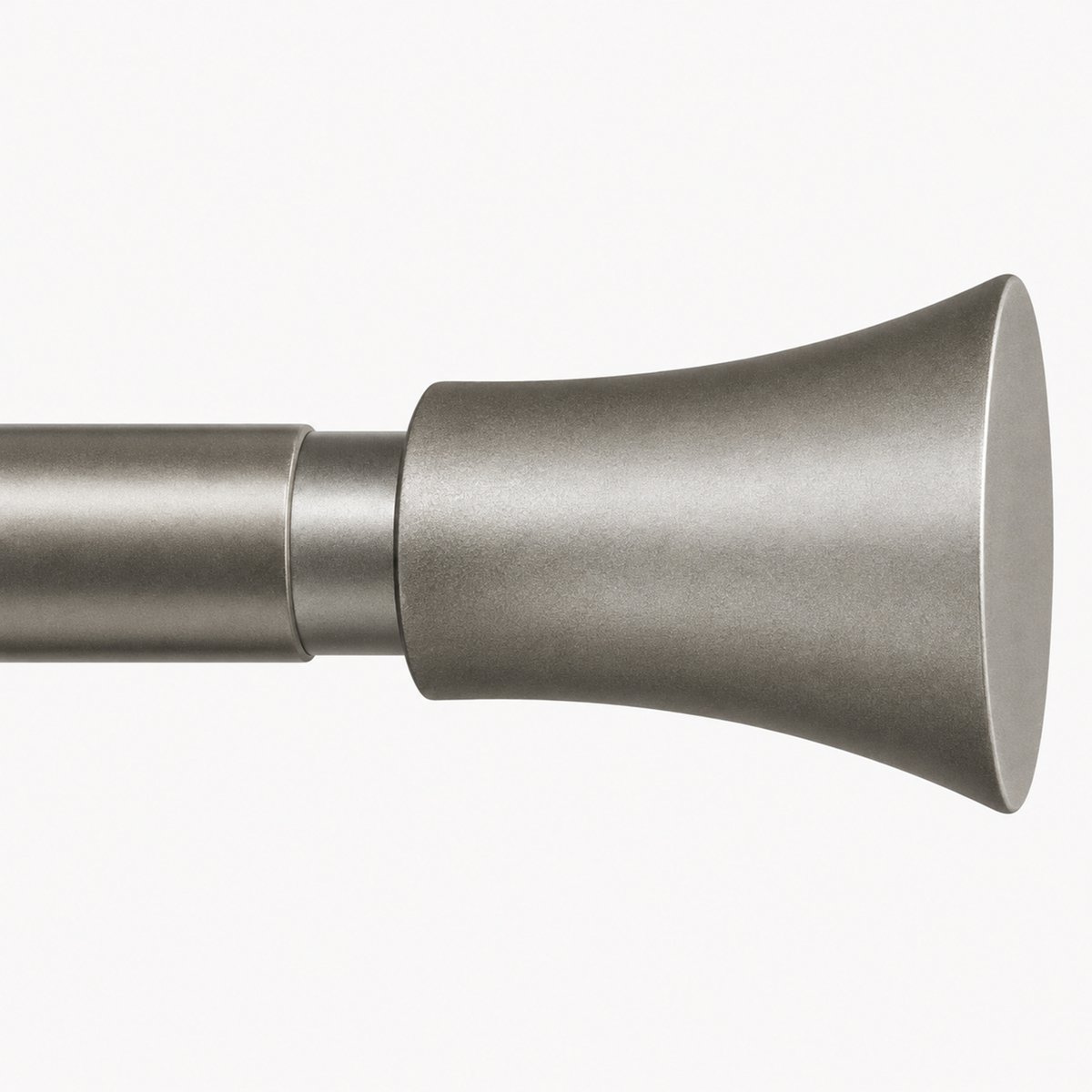 Kit tringle à rideaux extensible avec embouts pommeau D19mm argent, MOBOIS