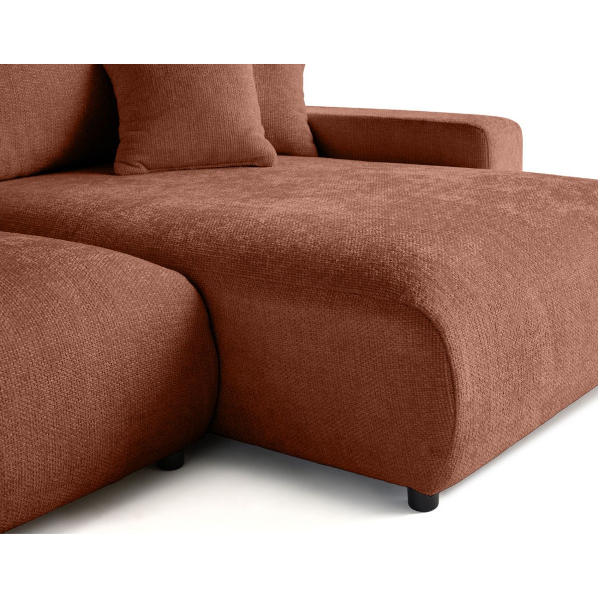 Canapé Panoramique Convertible 7 places - PIVOINE terracotta, BEST MOBILIER
