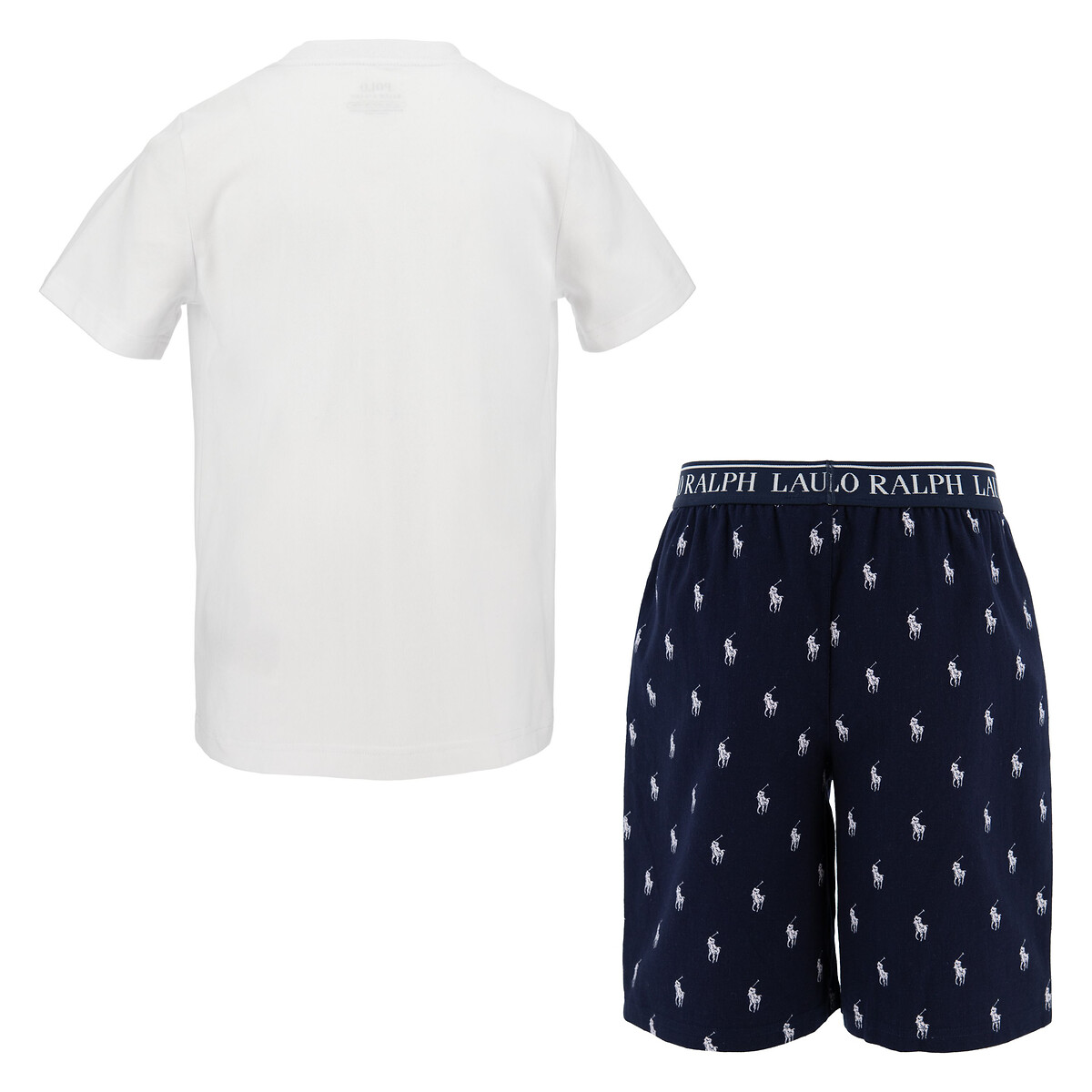 Pyjashort wit+marine, POLO RALPH LAUREN